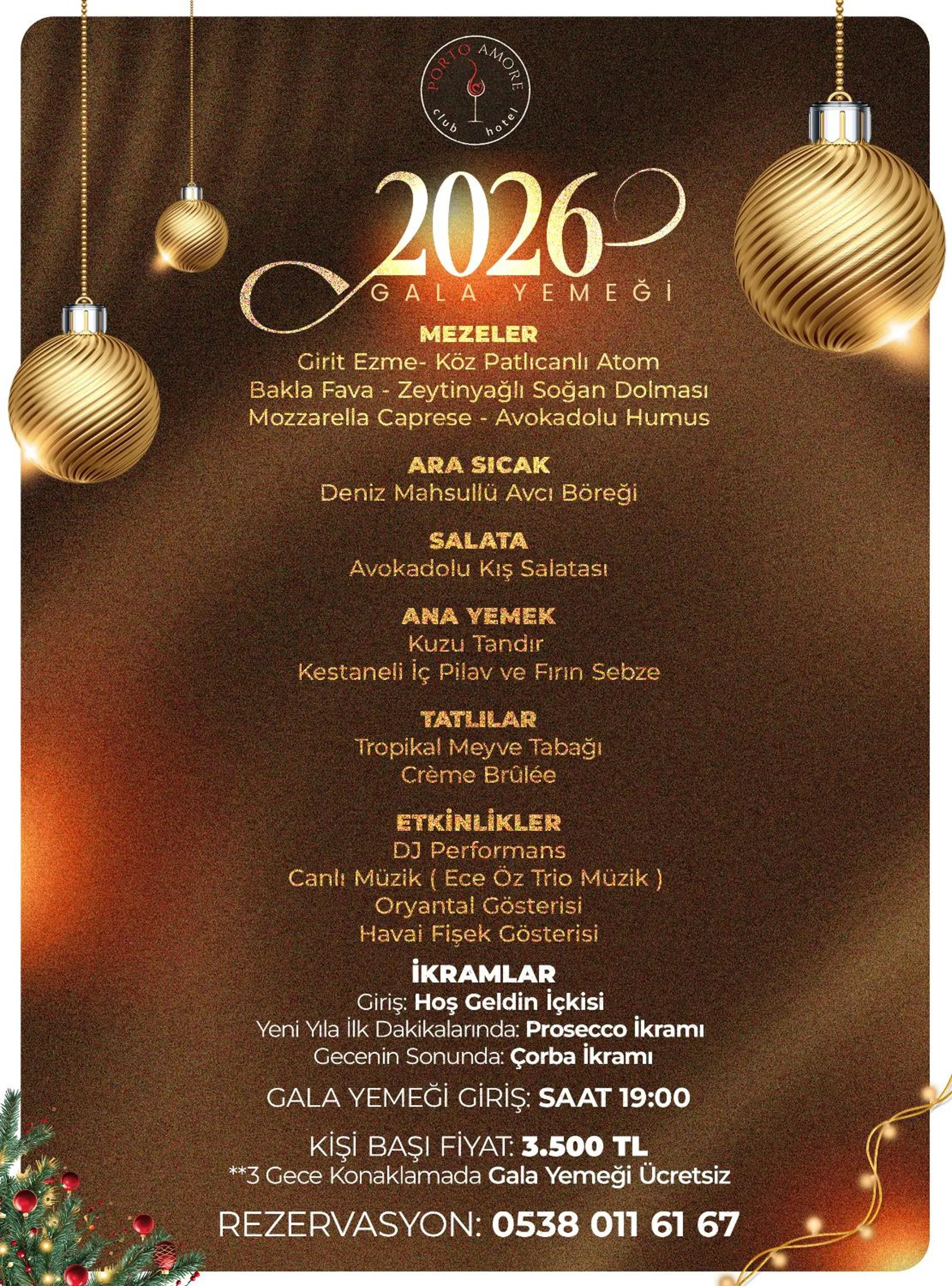 Restaurant/places to eat in Porto Amore Club Hotel