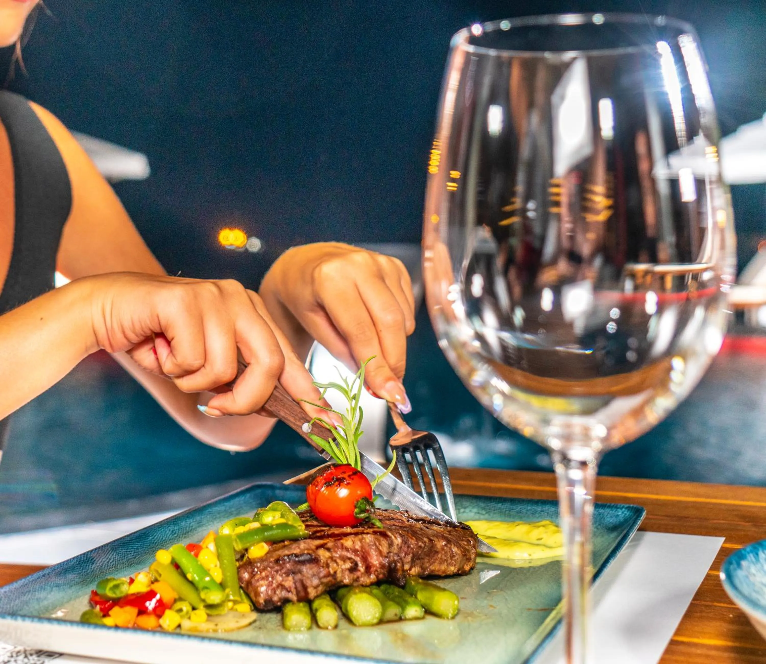 Food and drinks in Porto Amore Club Hotel