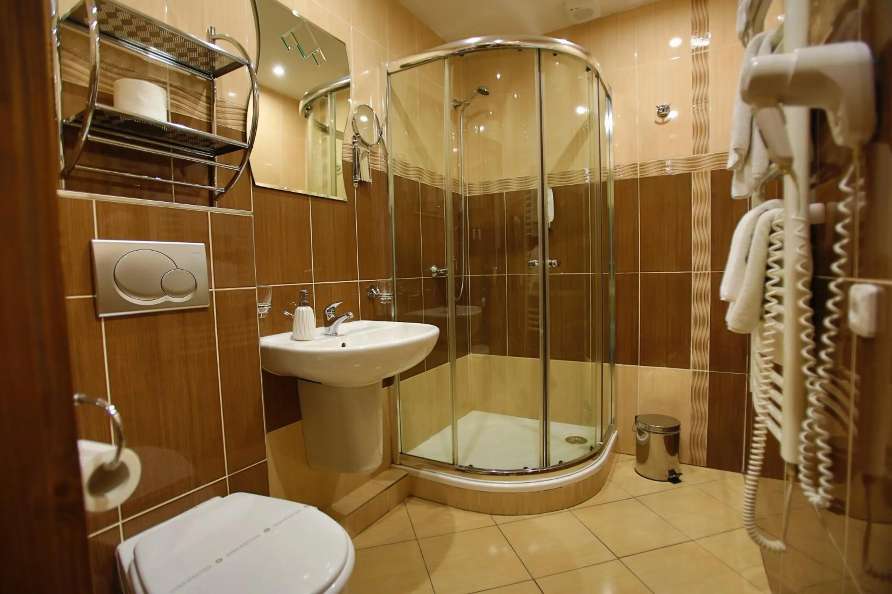 Shower in Hotel Jelinek
