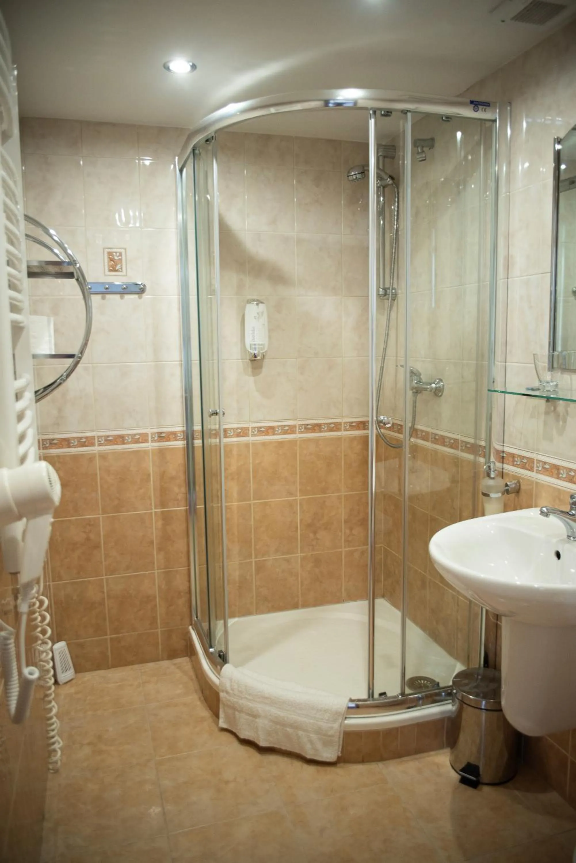 Shower in Hotel Jelinek