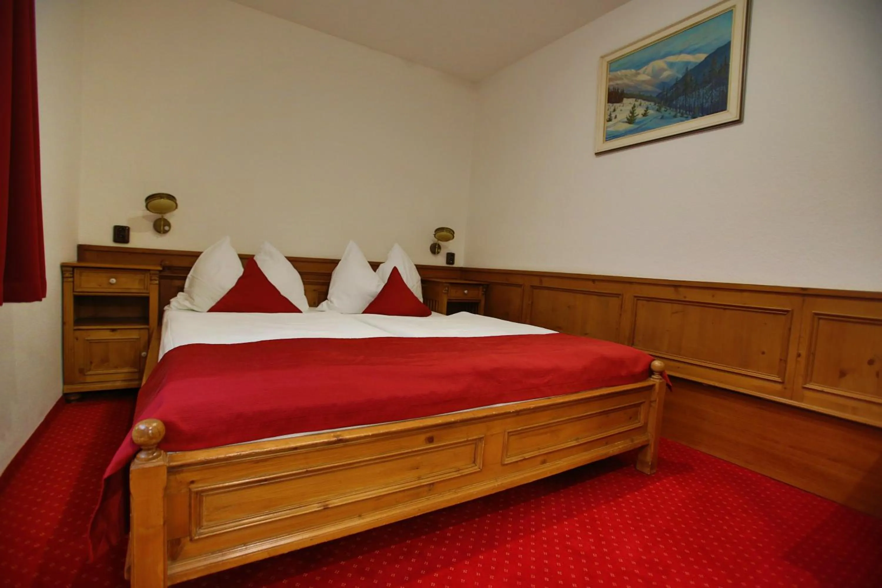 Bed in Hotel Jelinek