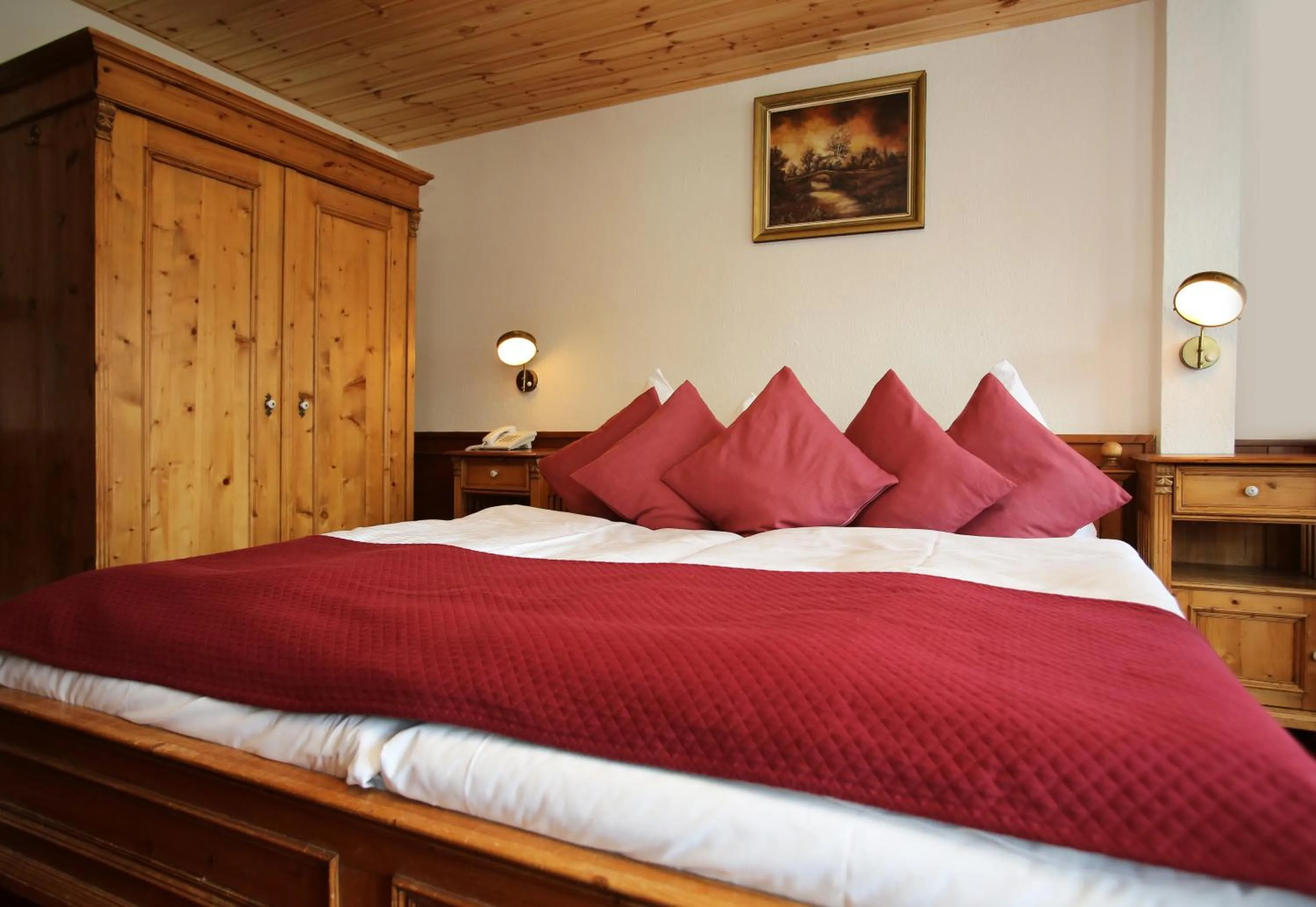 Bed in Hotel Jelinek