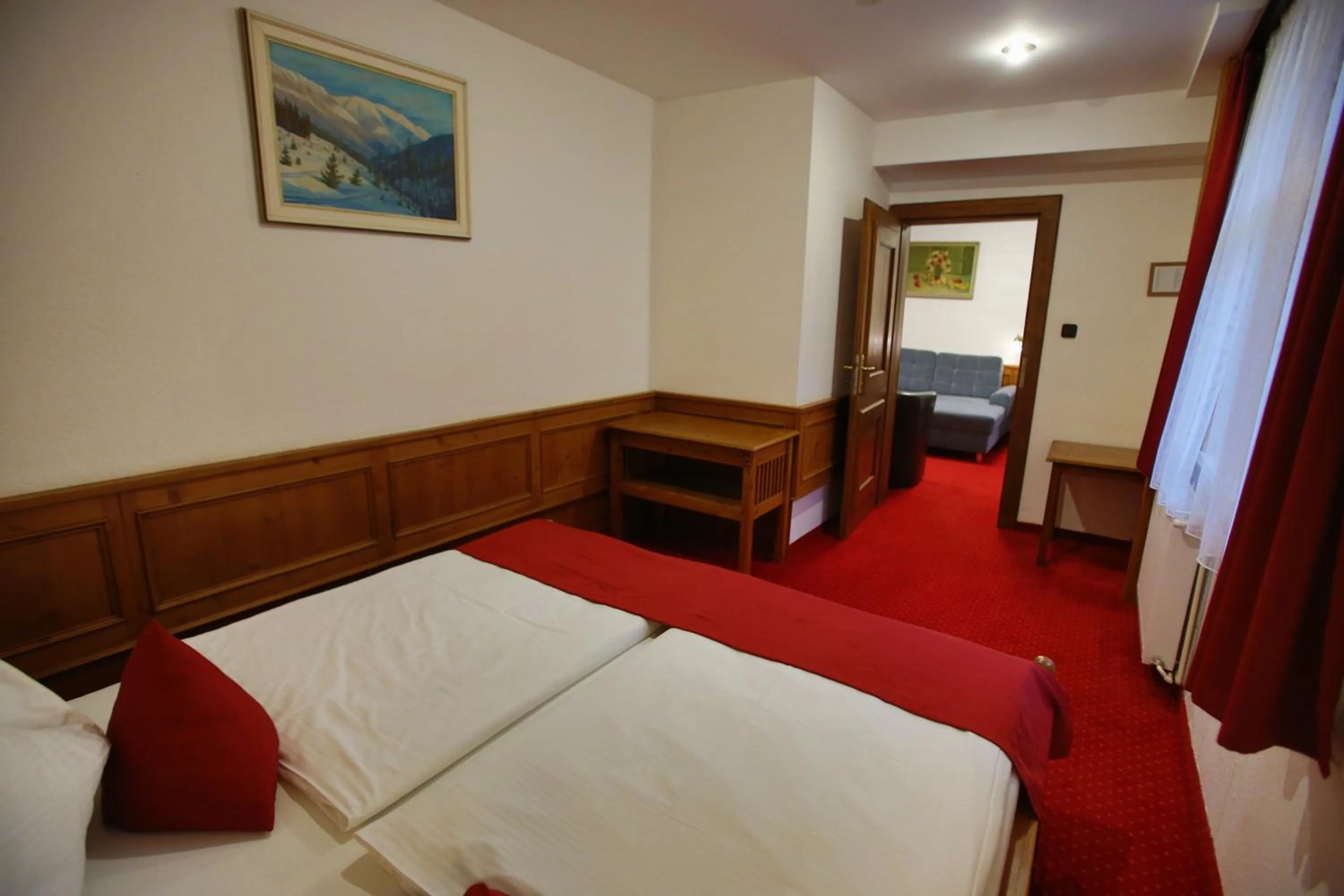 Bed in Hotel Jelinek