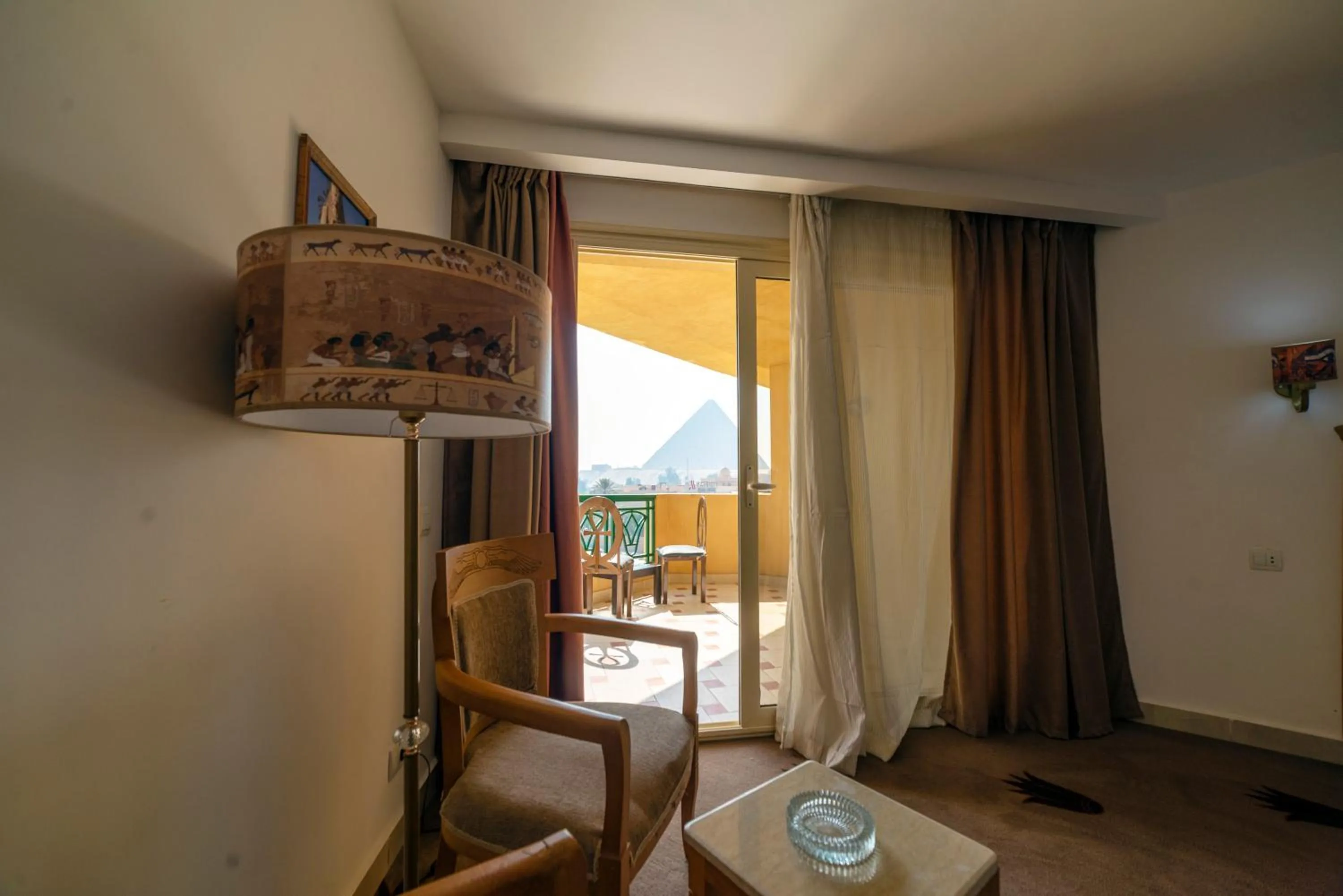 Seating area in Regency Pyramids Hotel