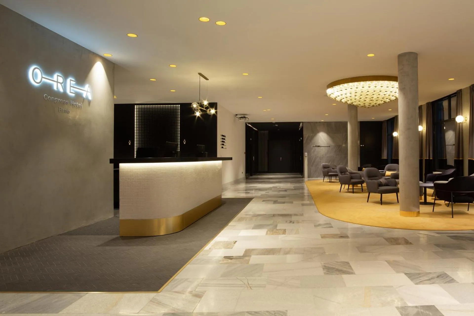 Lobby or reception in OREA Congress Hotel Brno