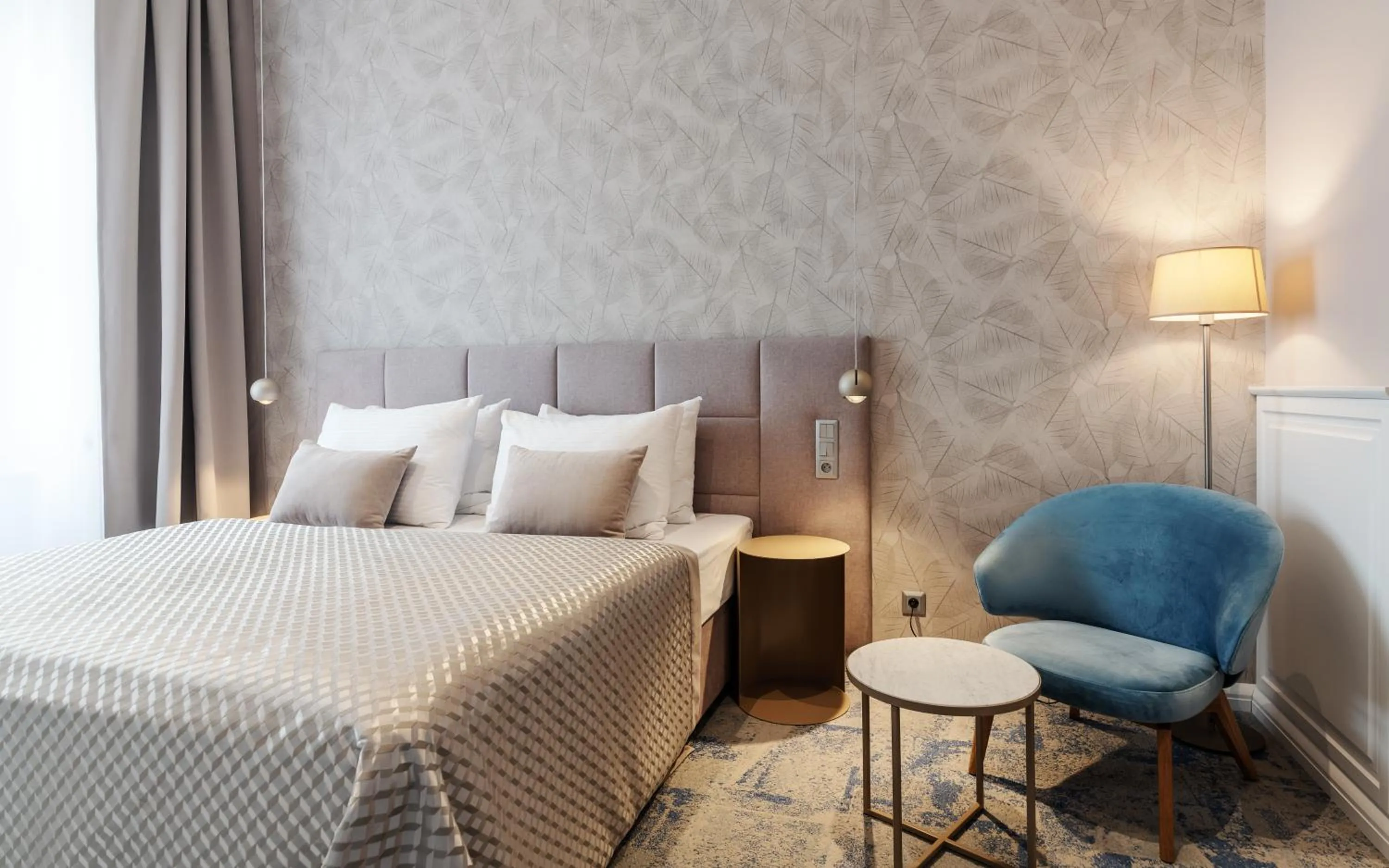 Bed in Grandhotel Brno