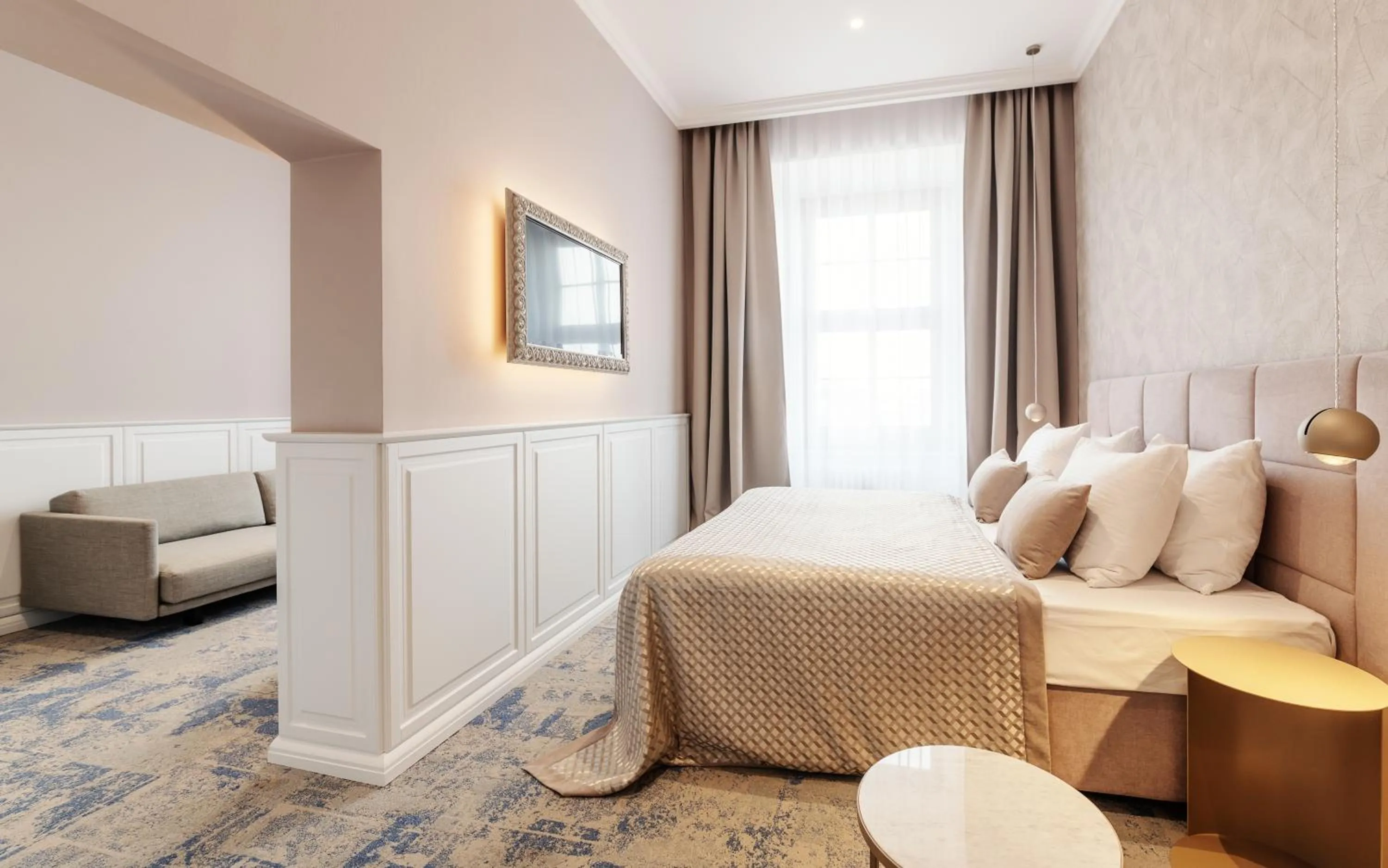 Bed in Grandhotel Brno