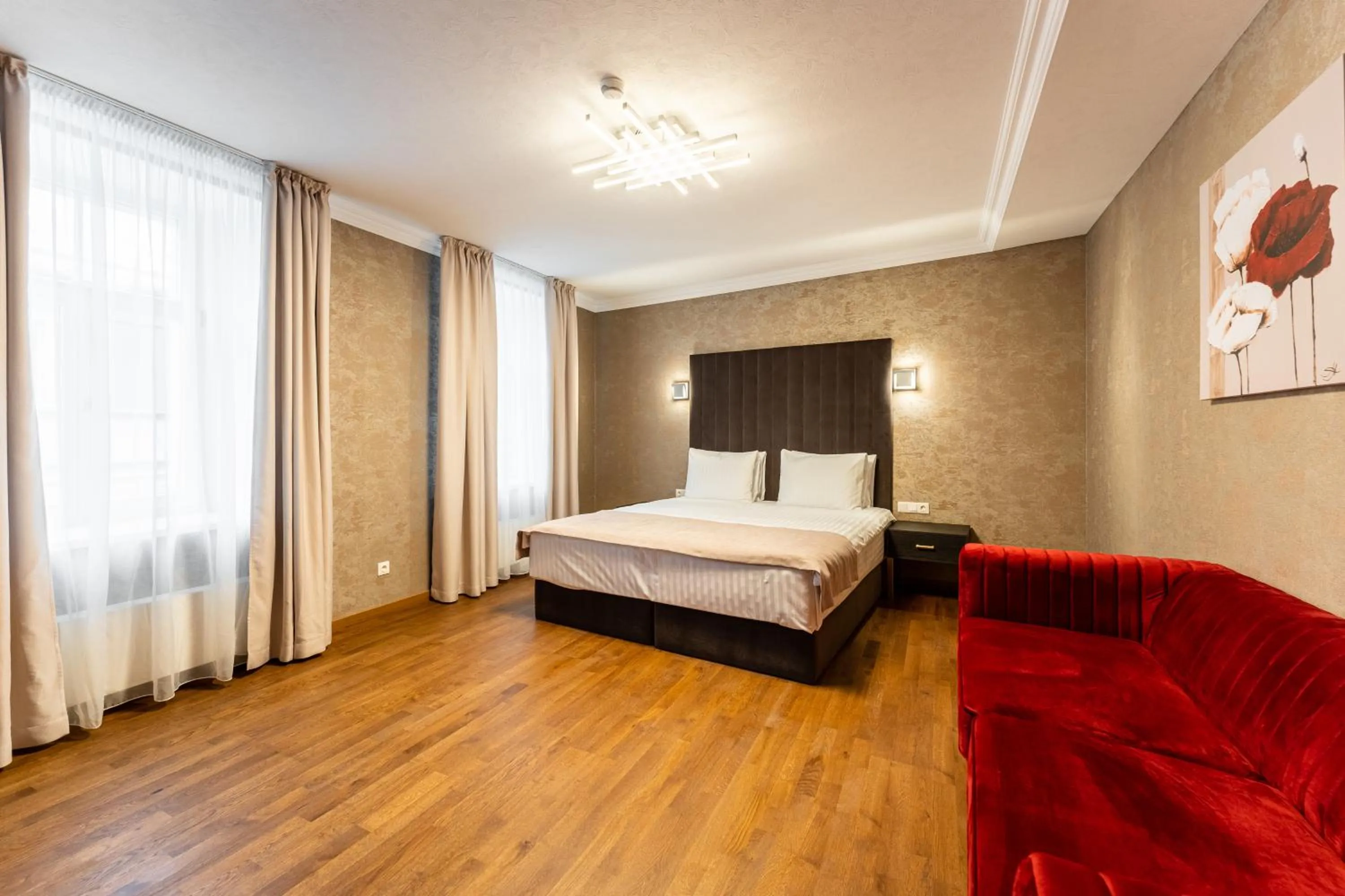 Bed in Old Riga Plaza Hotel