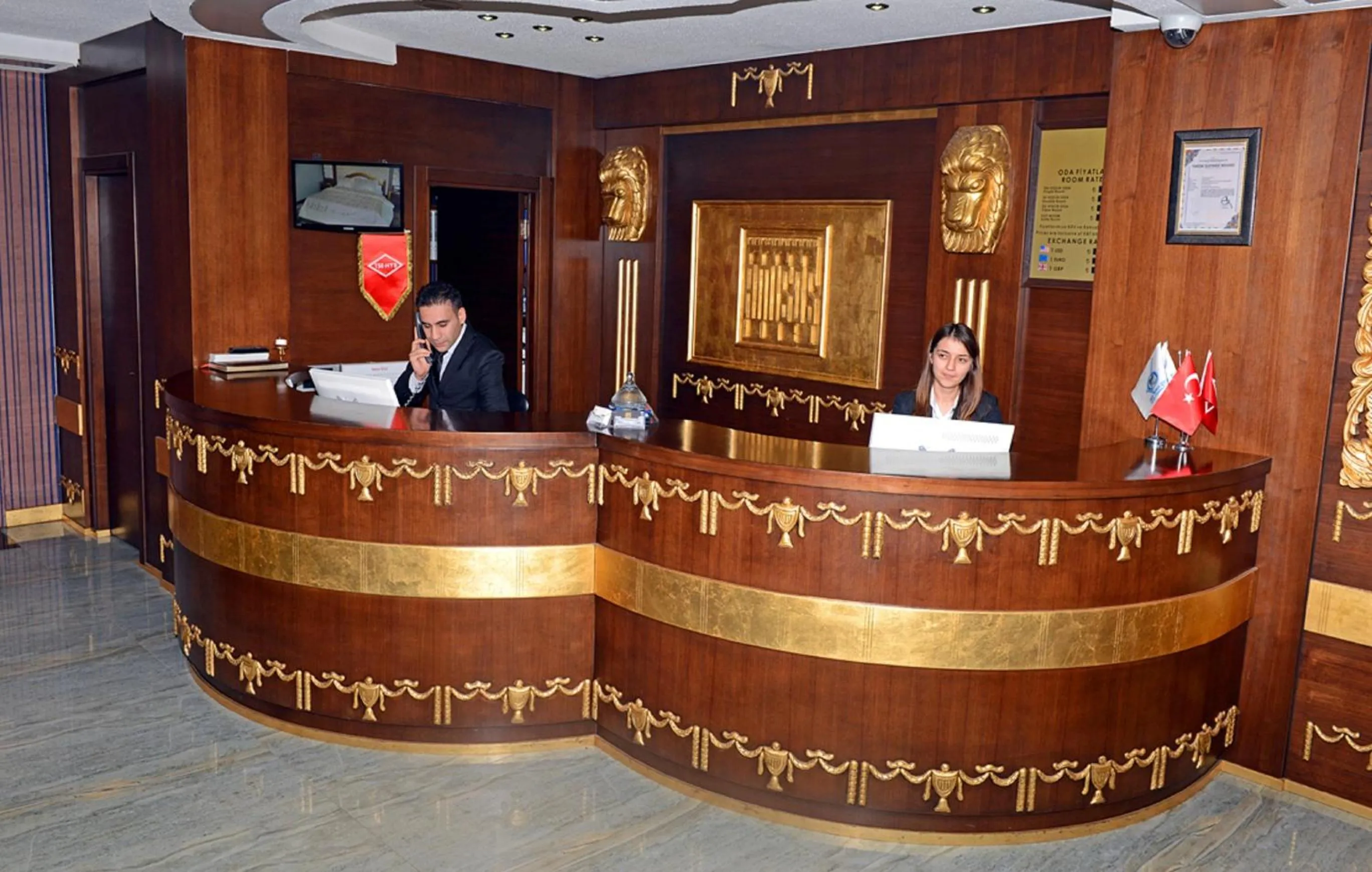 Lobby or reception in Grand Amisos Hotel