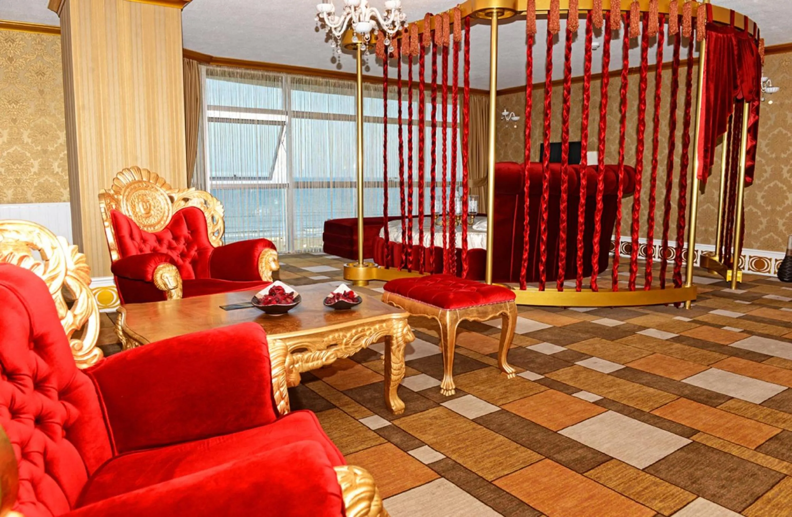 Seating area in Grand Amisos Hotel