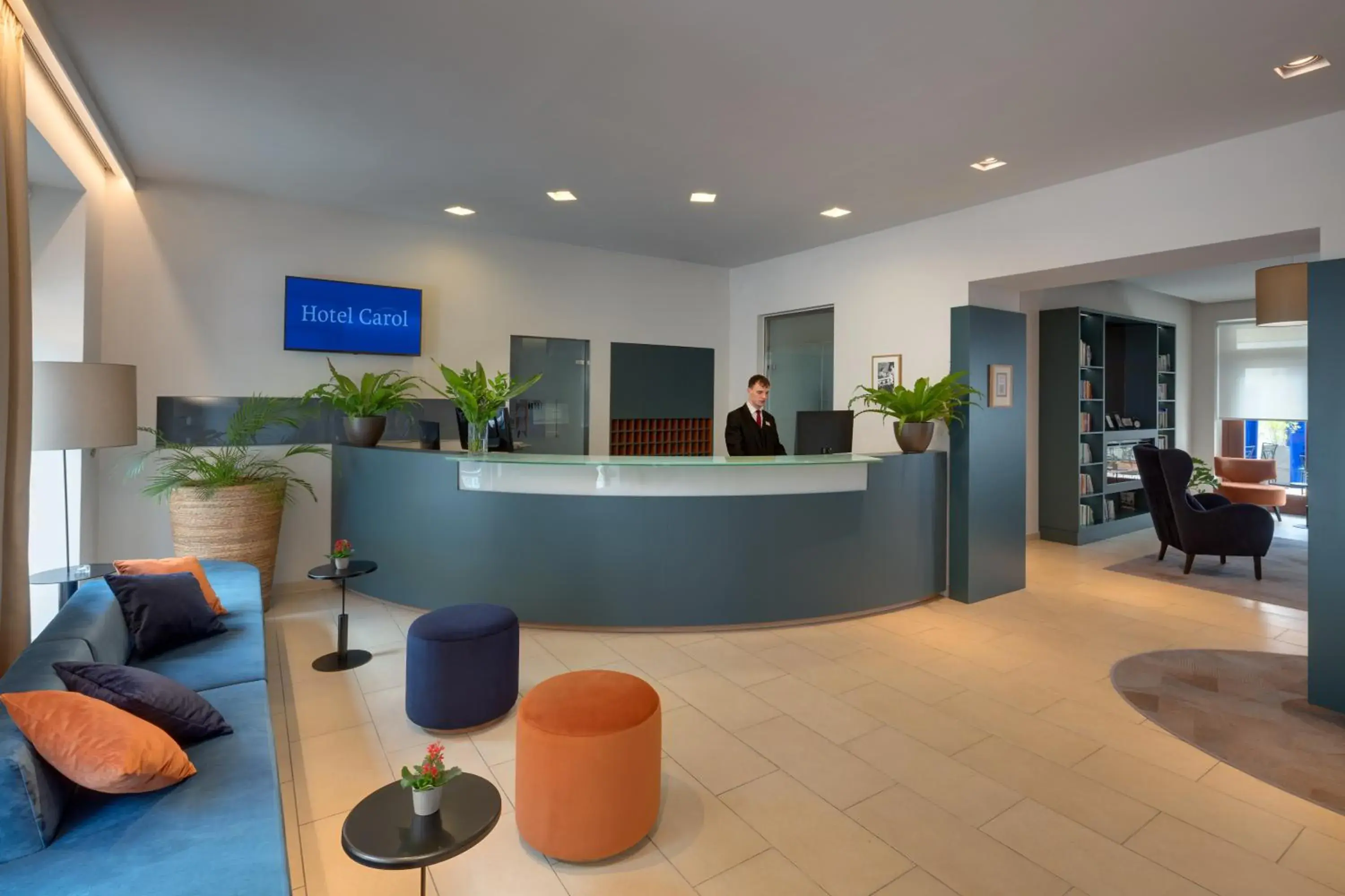 Lobby or reception in Hotel Carol Lobby or reception in Hotel Carol