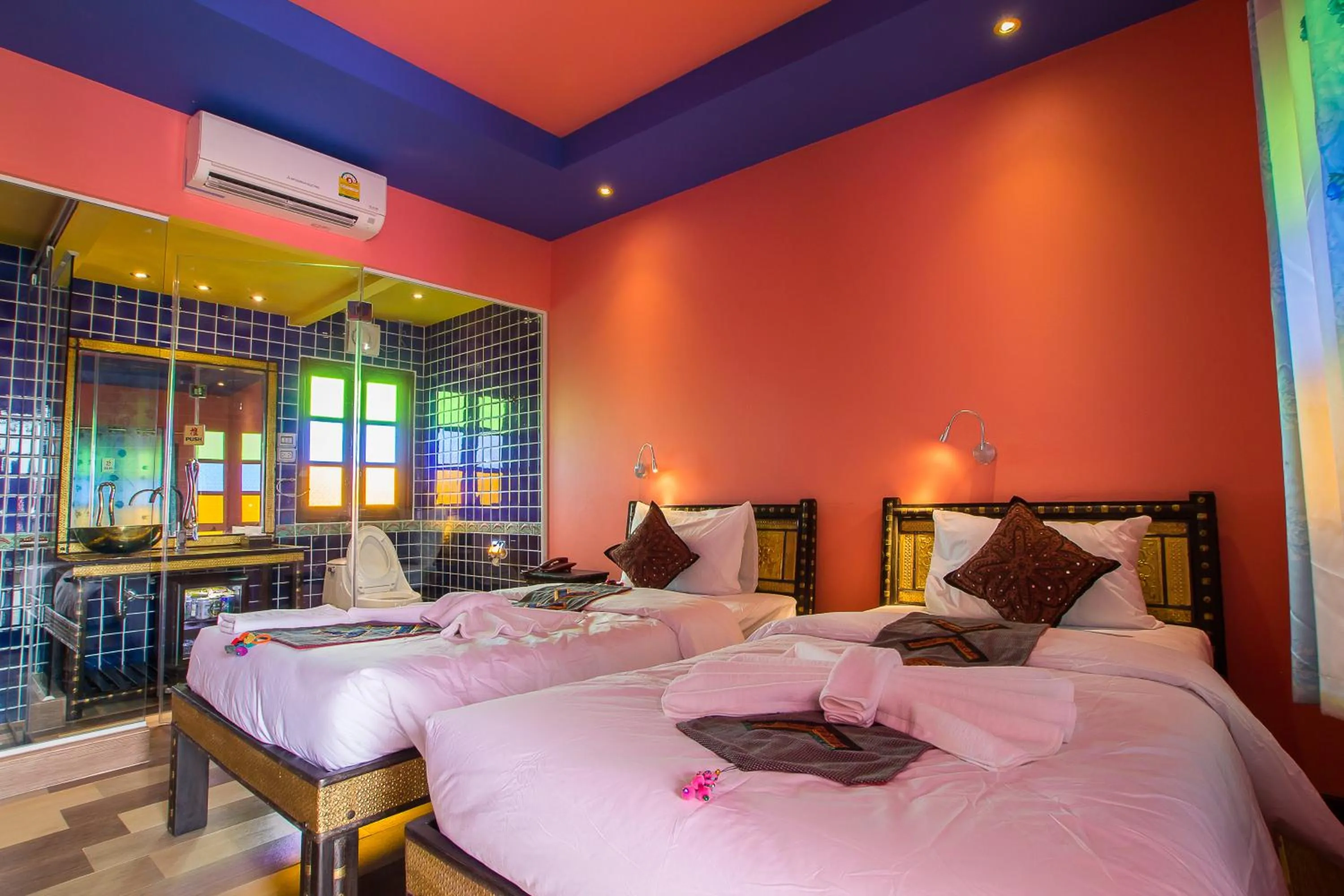 Bed in Changpuak Boutique House