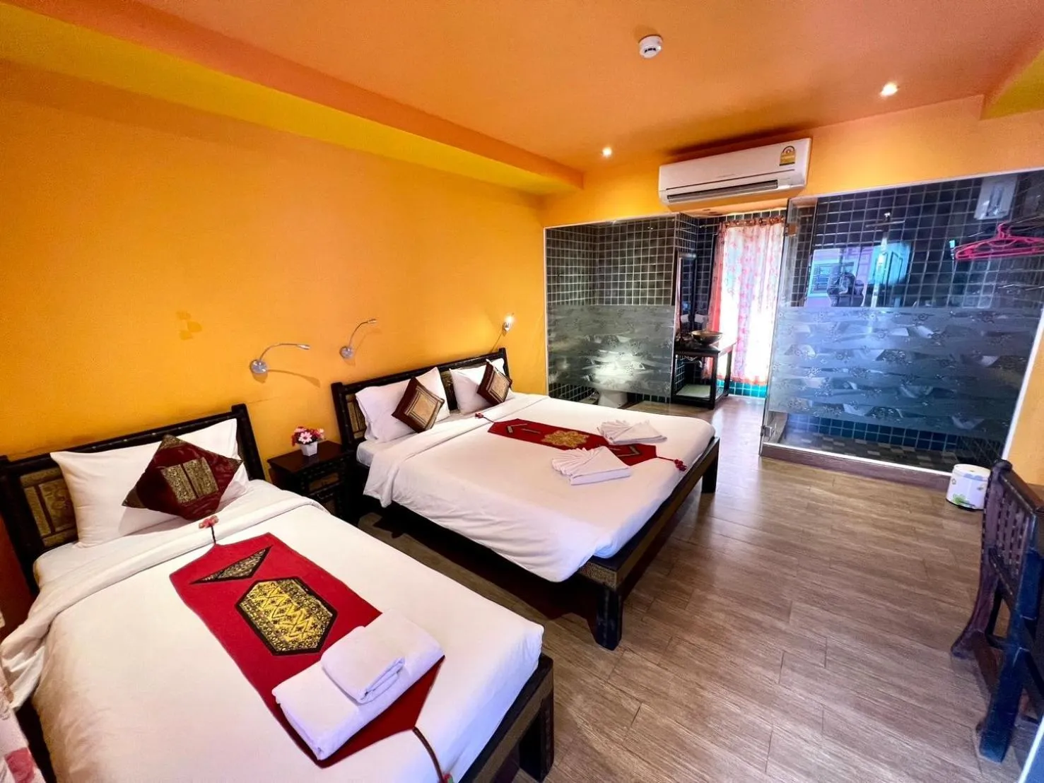 Bed in Changpuak Boutique House