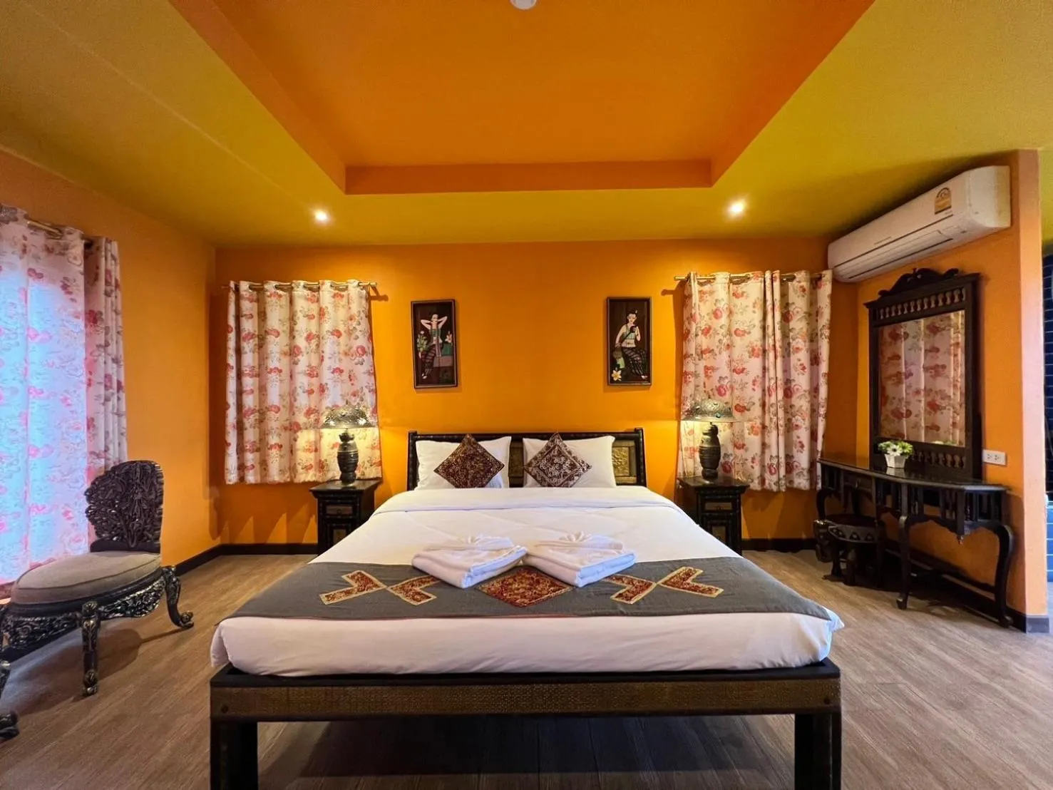 Bed in Changpuak Boutique House