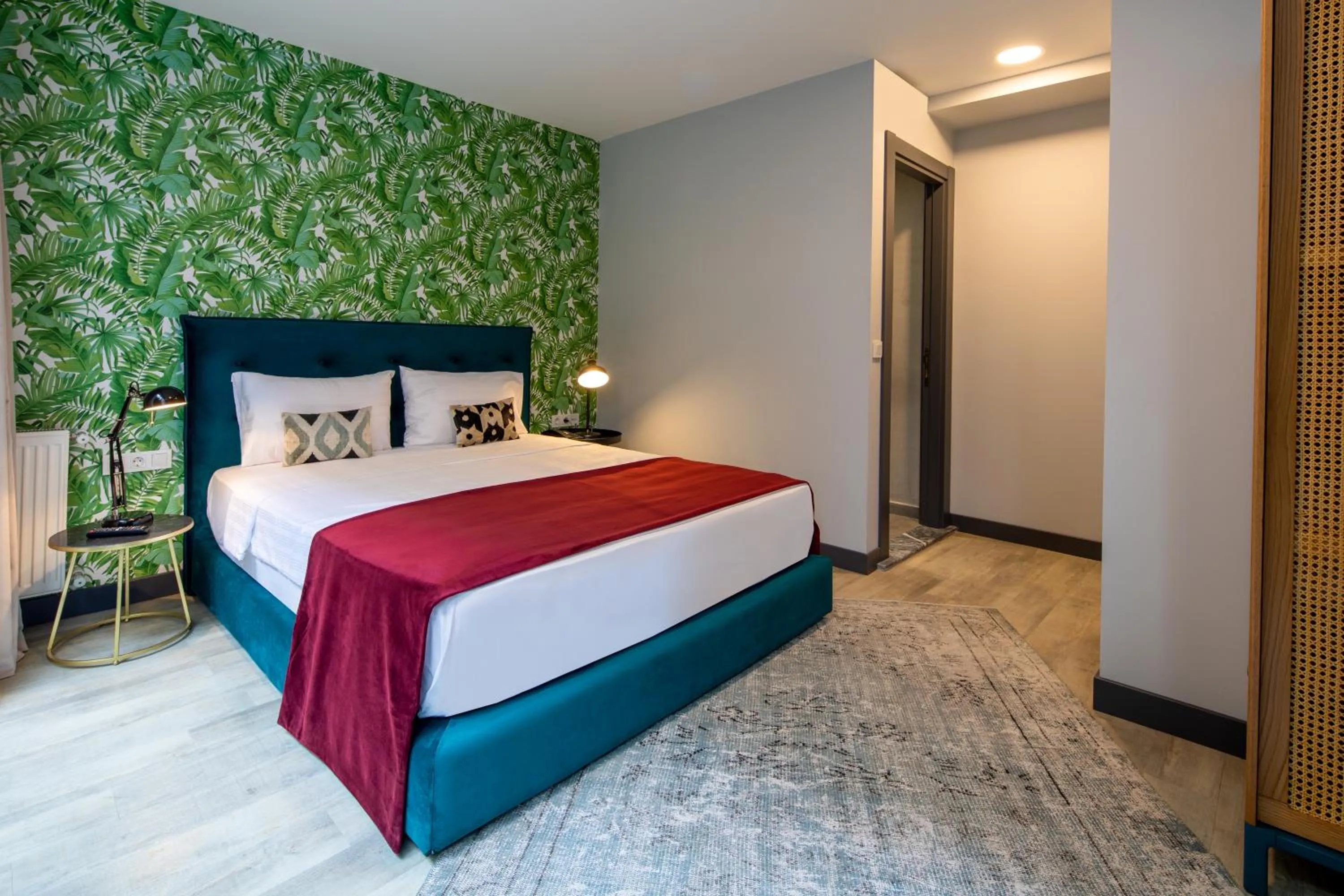 Bed in Green Parrot Hotel Istanbul