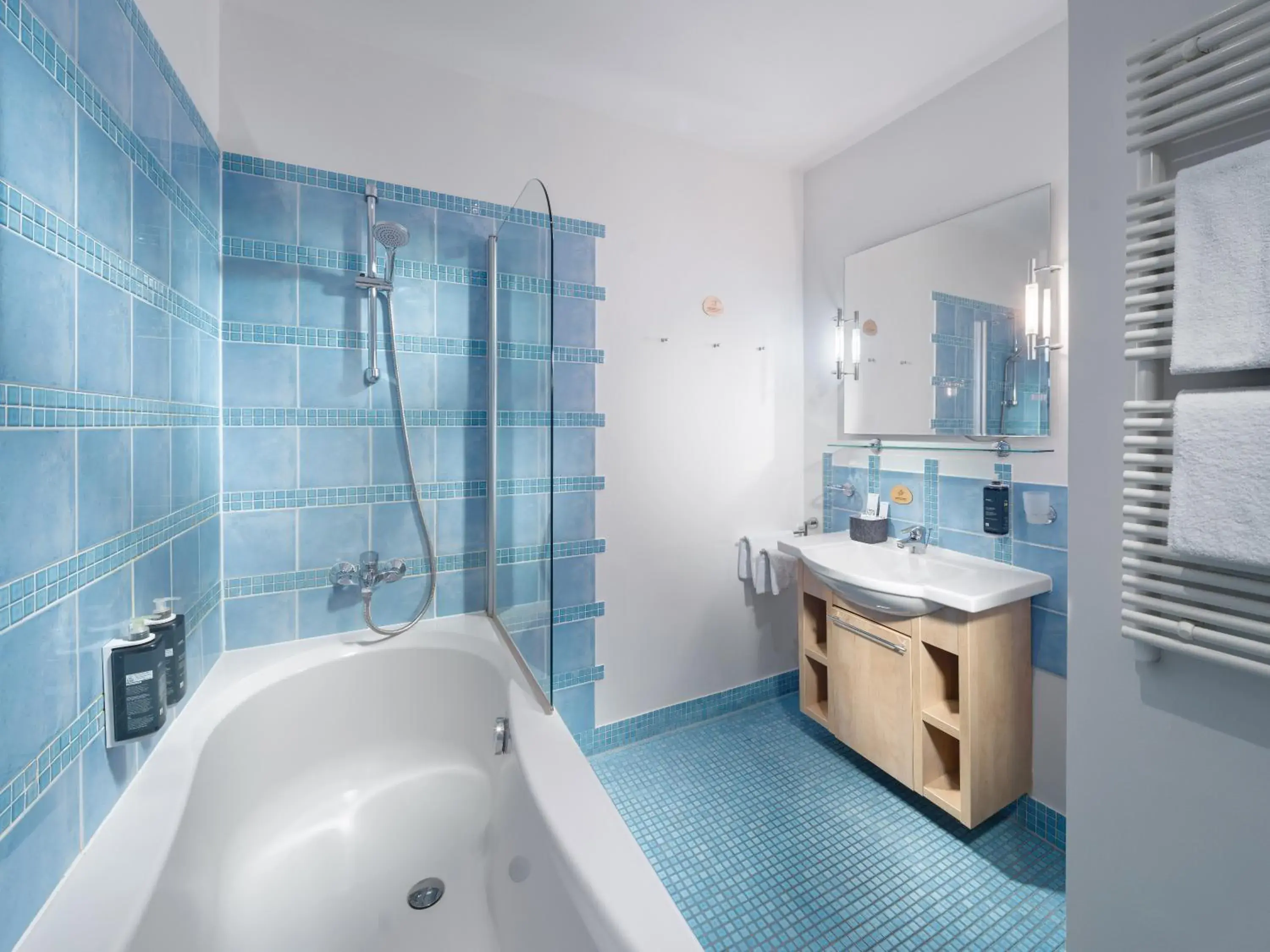 Bathroom in Mamaison Residence Belgická Prague Bathroom in Mamaison Residence Belgická Prague