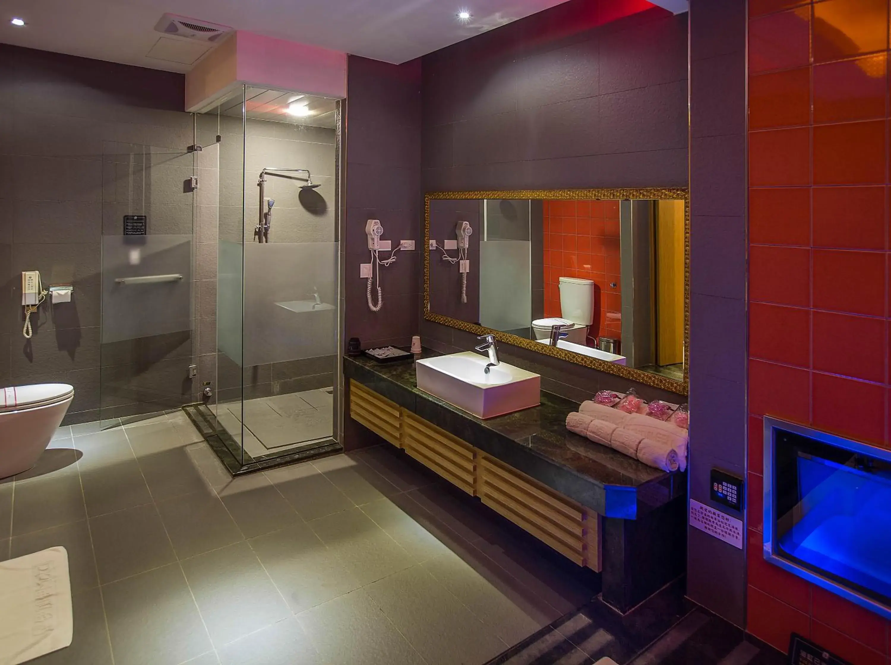 Bathroom in One Plus One Hotel