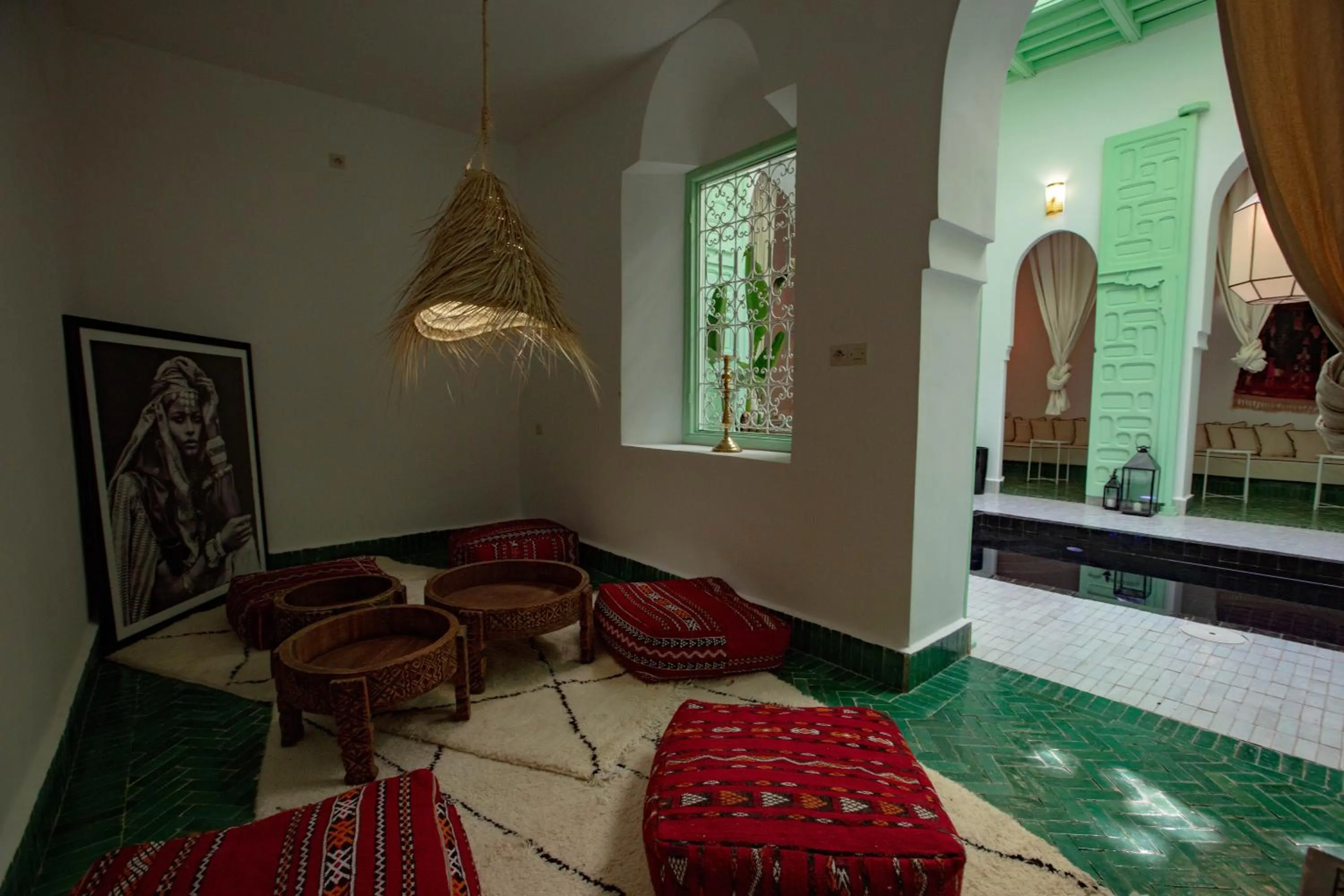 Seating area, Bed in Riad Dar Rabiaa