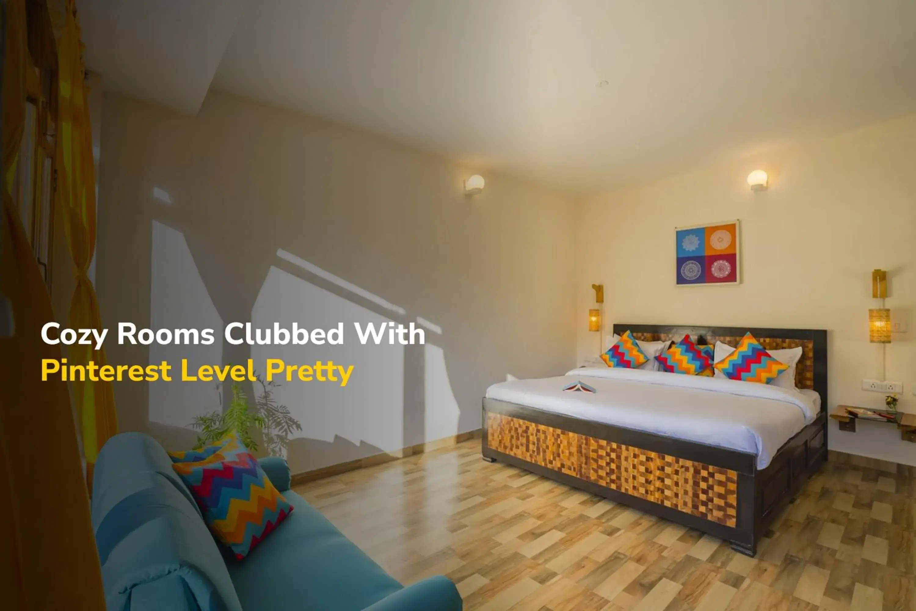 Bed in goSTOPS Nainital Bed in goSTOPS Nainital