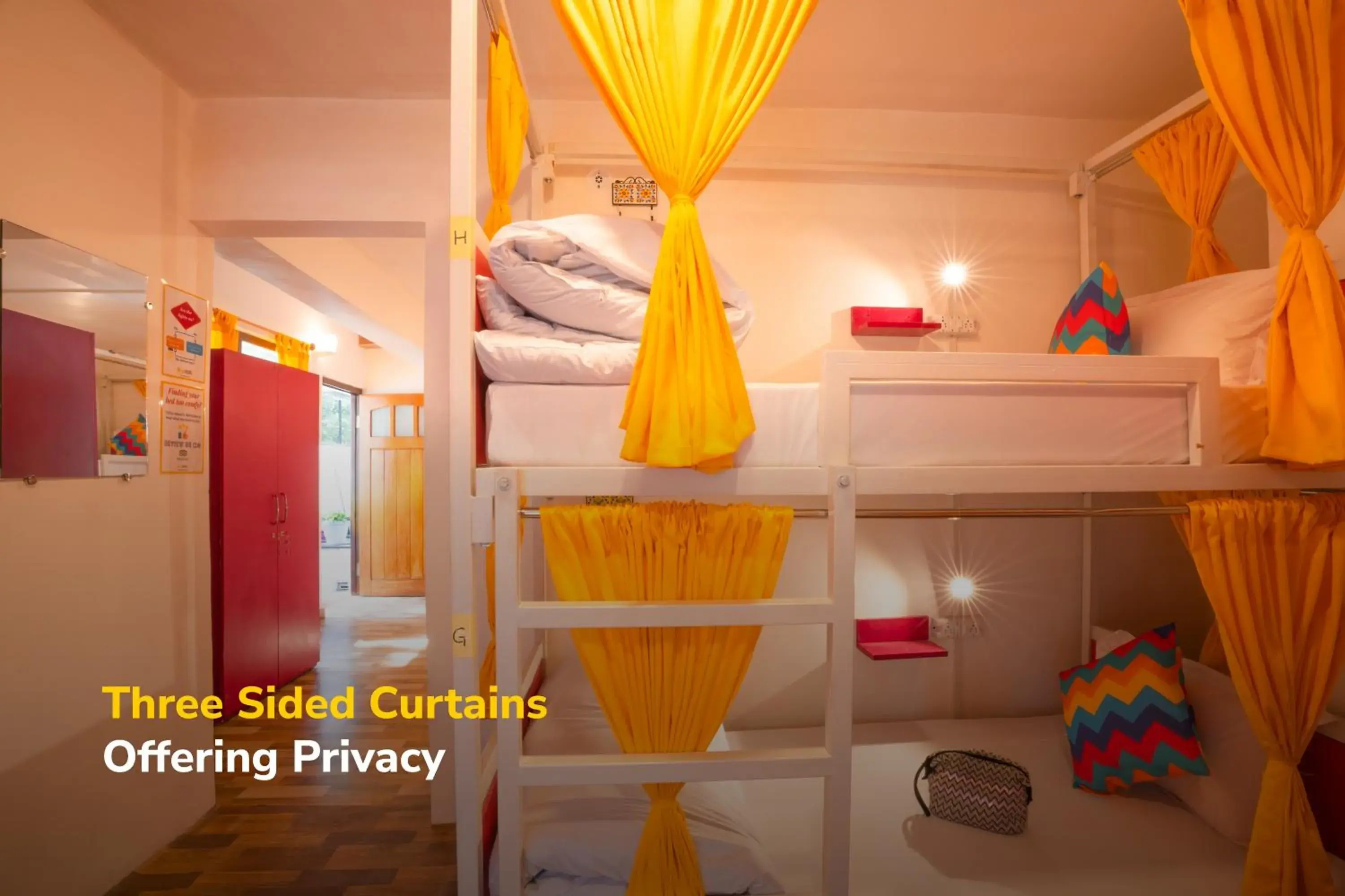 Bed in goSTOPS Nainital Bed in goSTOPS Nainital