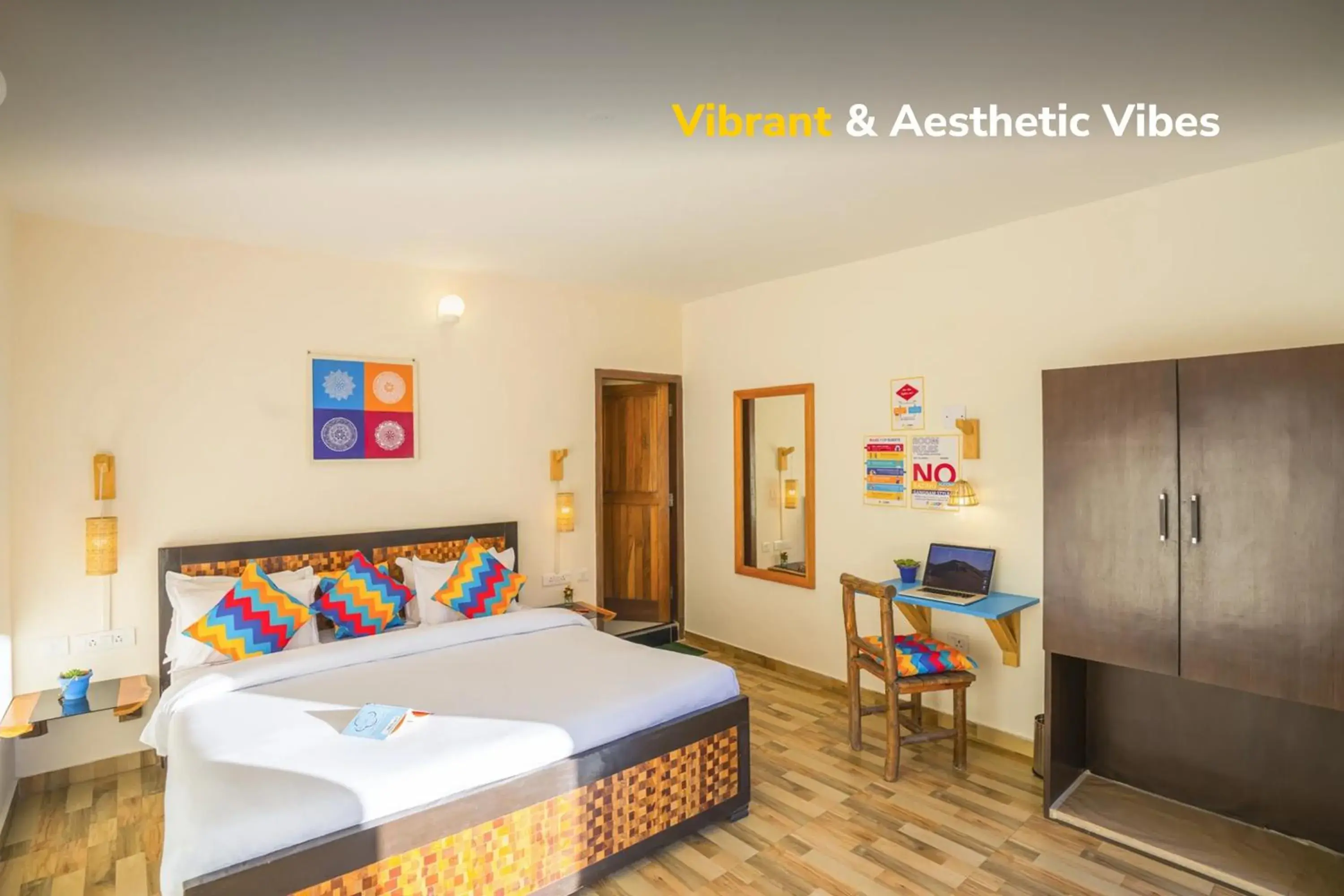 Bed in goSTOPS Nainital Bed in goSTOPS Nainital