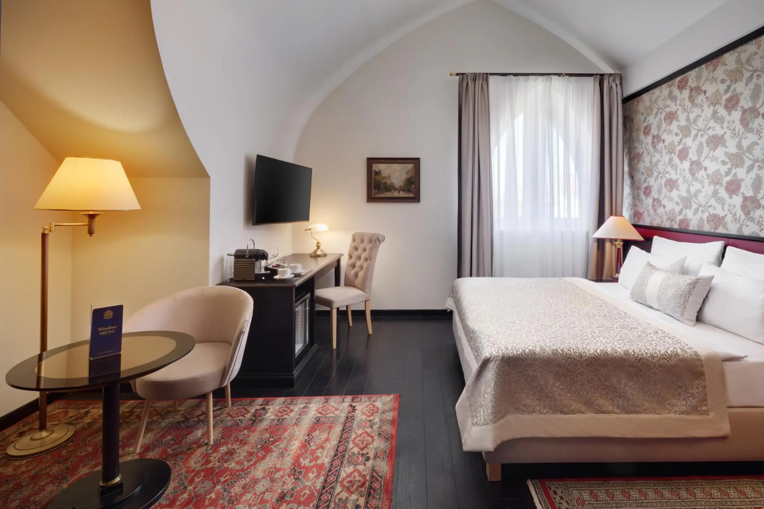 Bed in Hotel Savoy Prague Bed in Hotel Savoy Prague