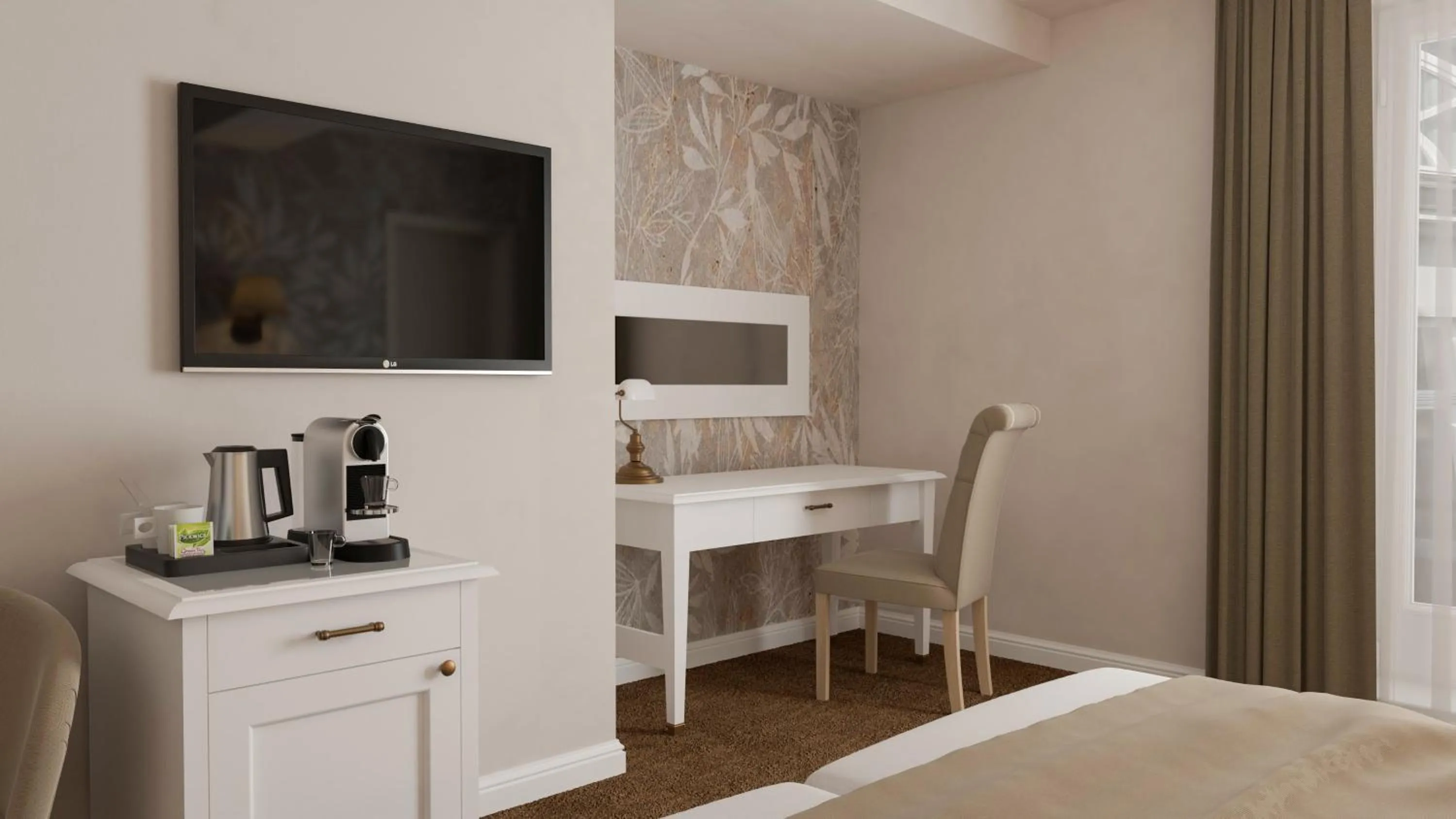 TV and multimedia, Bed in Hotel Savoy Prague