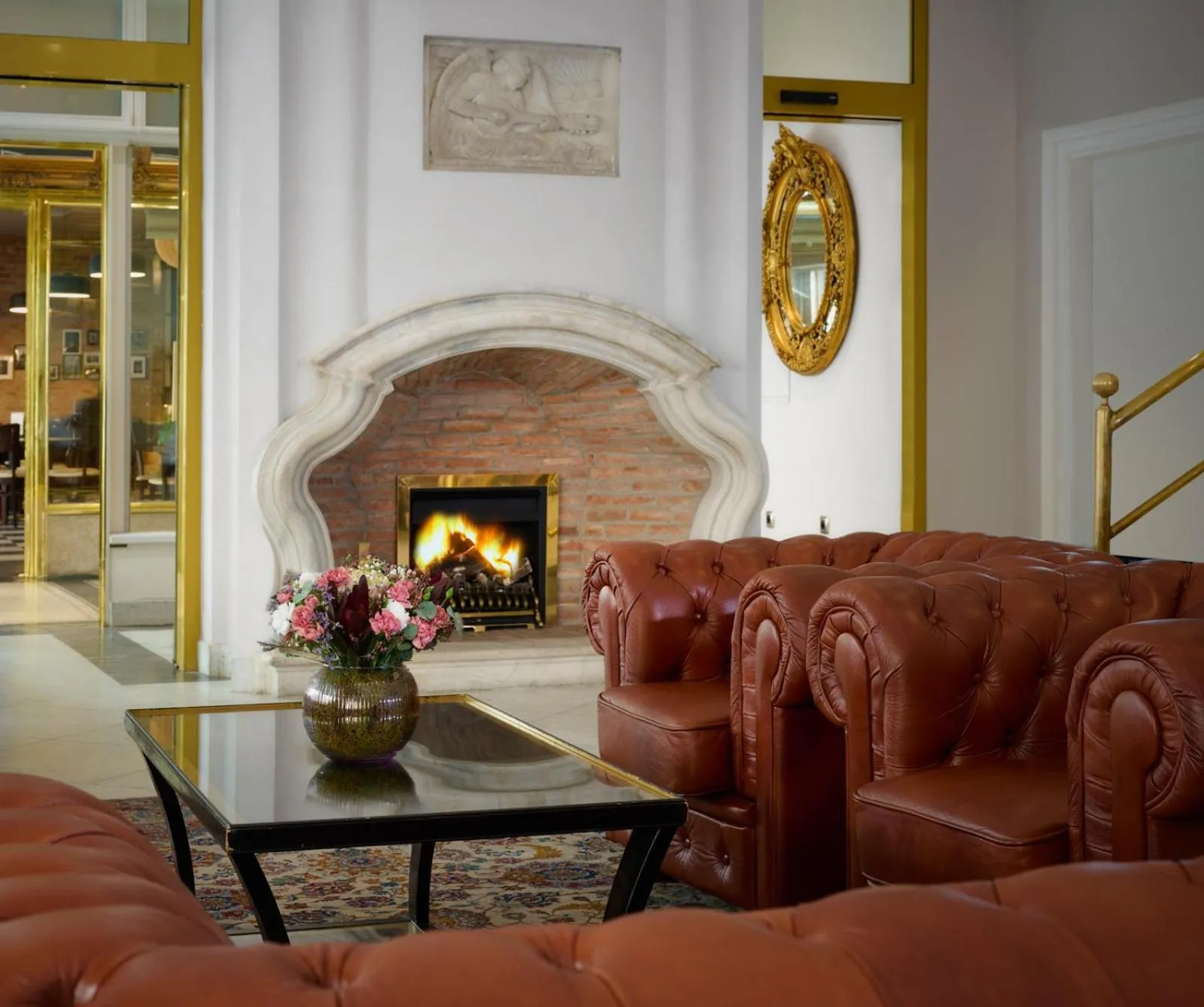 Lobby or reception in Hotel Bologna