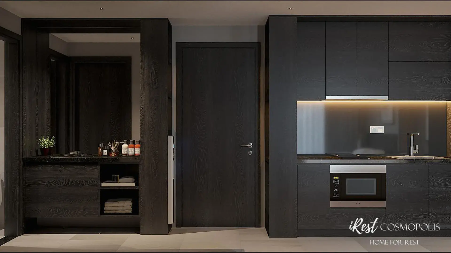 Kitchen or kitchenette in iRest COSMOPOLIS Vinh Yen Kitchen or kitchenette in iRest COSMOPOLIS Vinh Yen