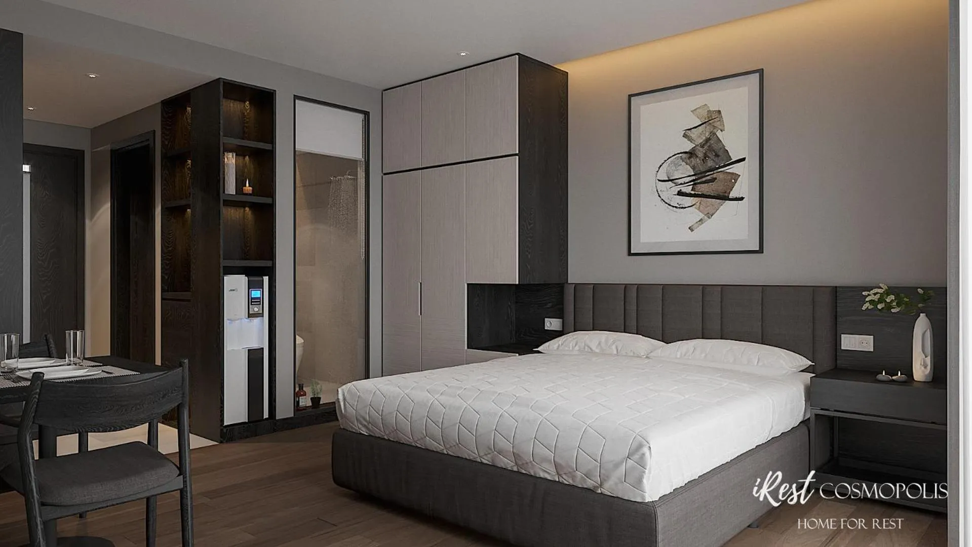 Photo of the whole room, Bed in iRest COSMOPOLIS Vinh Yen