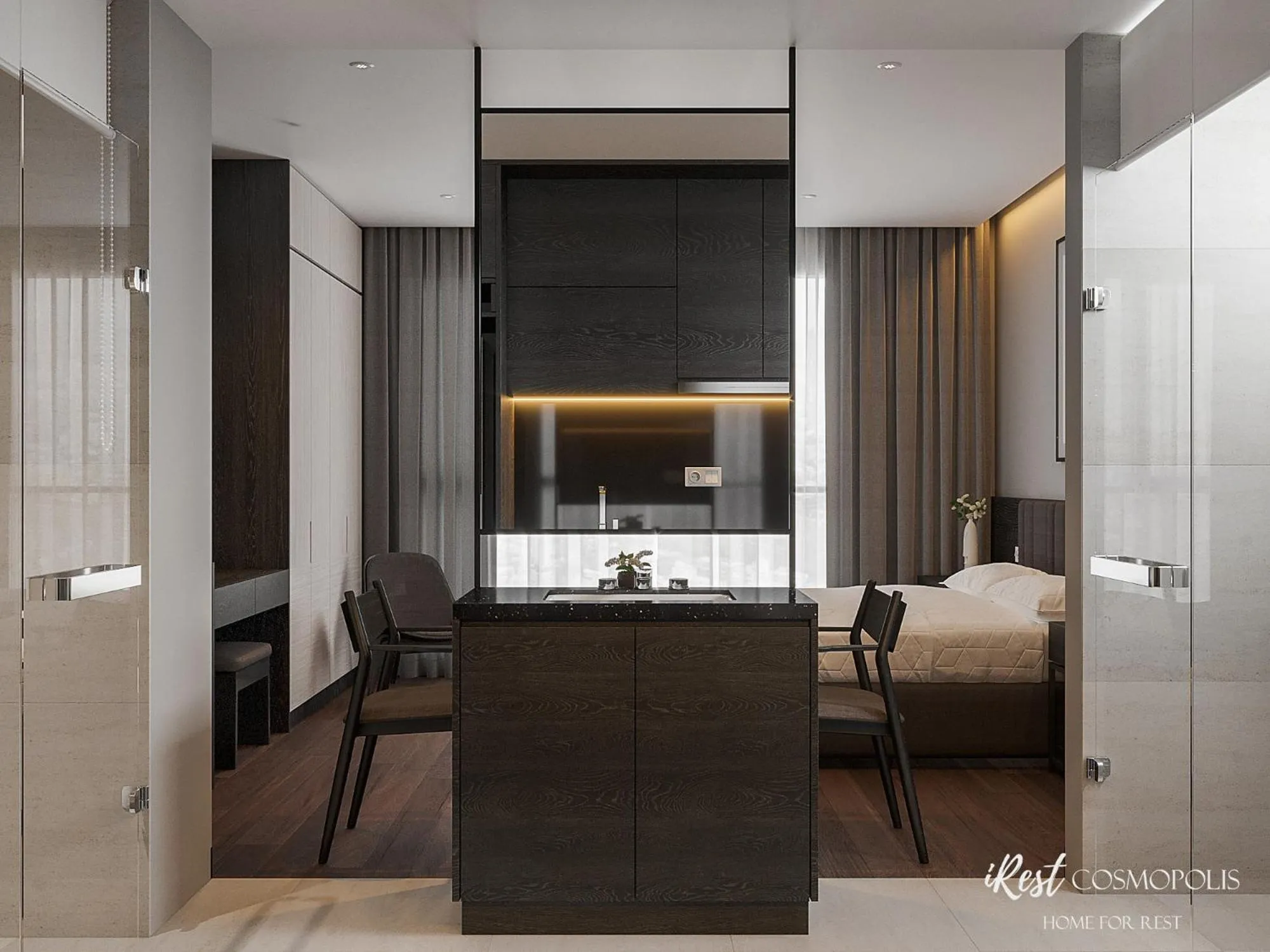 Photo of the whole room, Bed in iRest COSMOPOLIS Vinh Yen