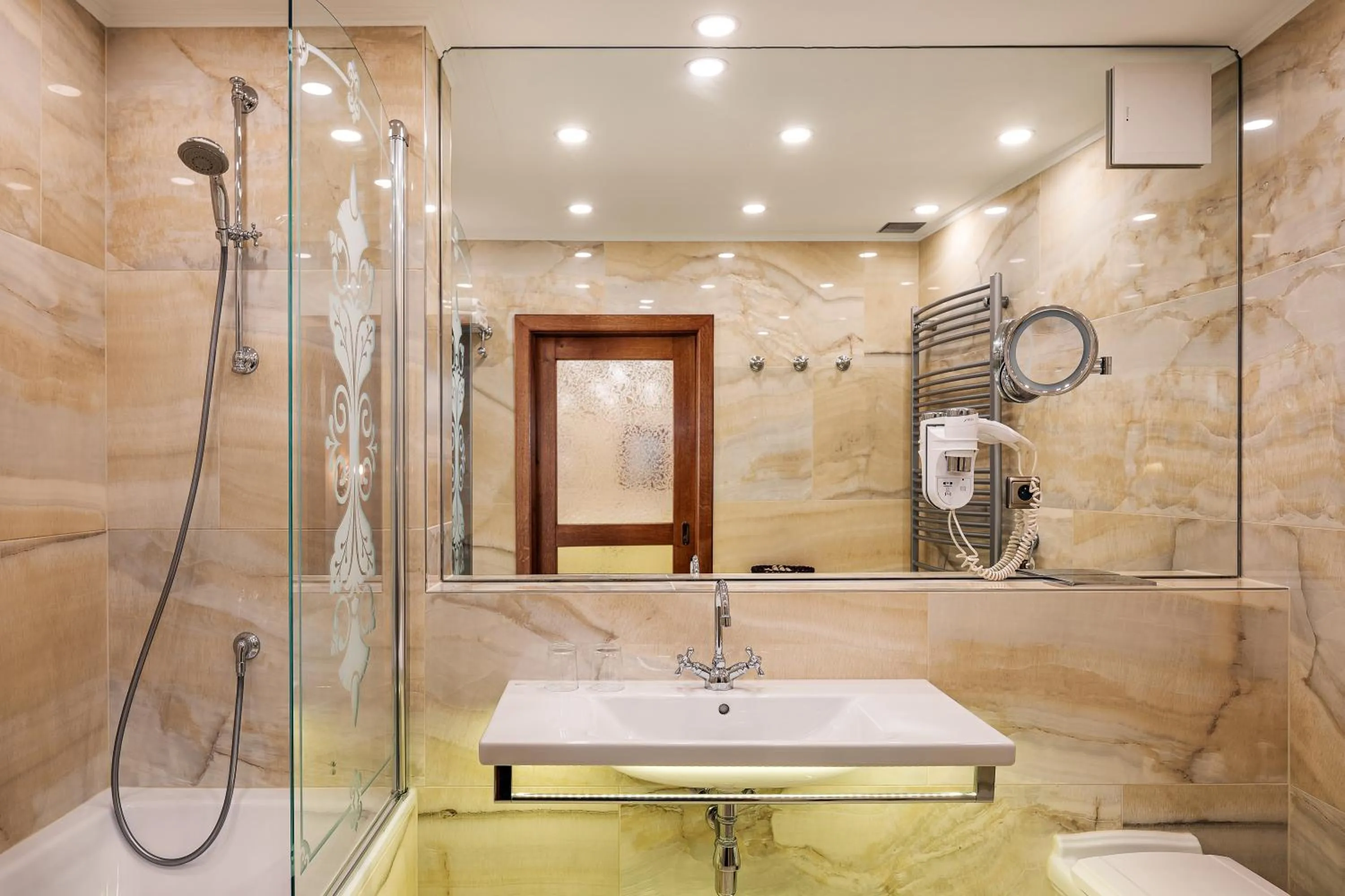 Shower in Iron Gate Hotel & Suites Prague by BHG