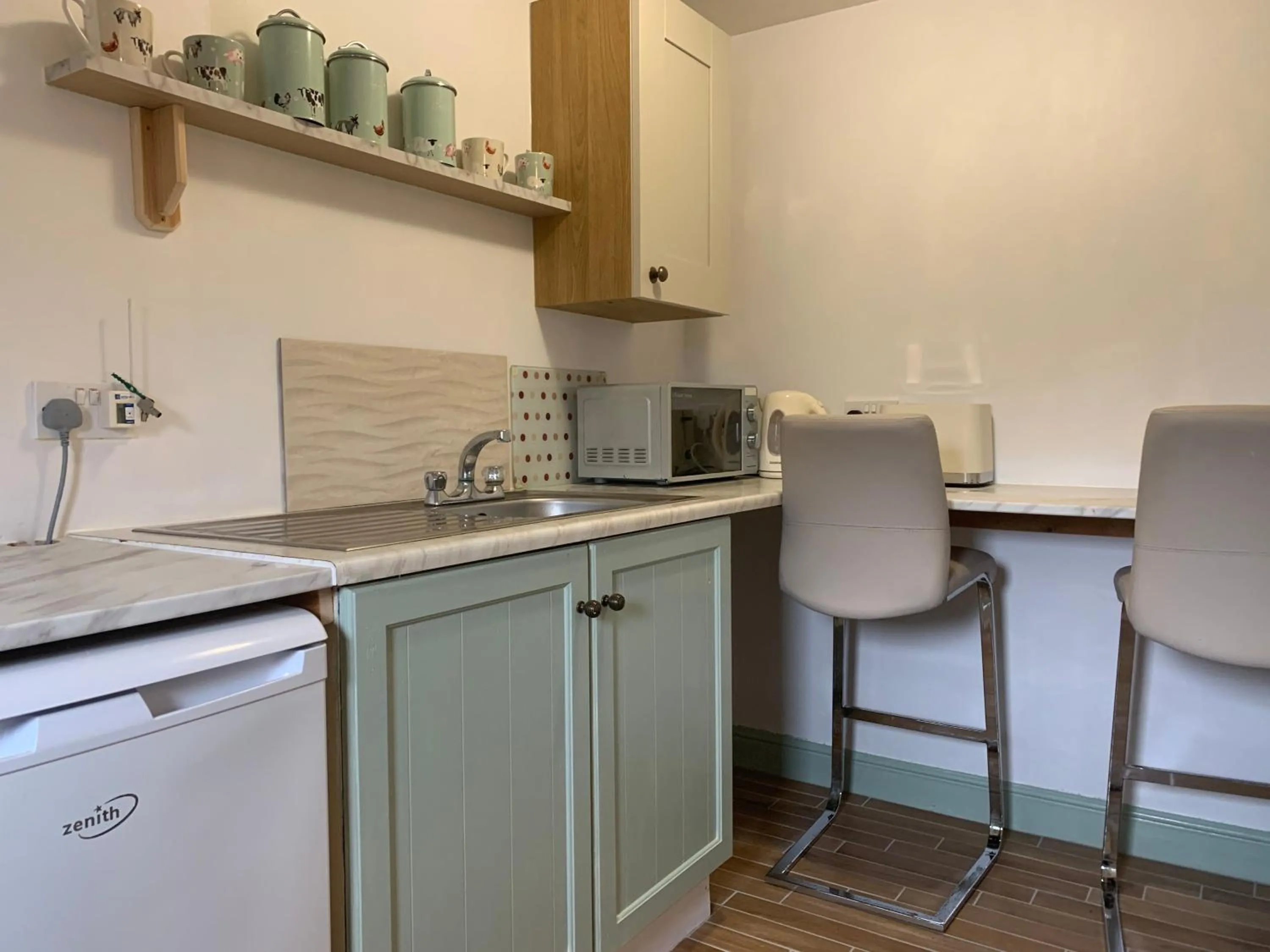 Kitchen or kitchenette in Farmhouse studio near Shrewsbury