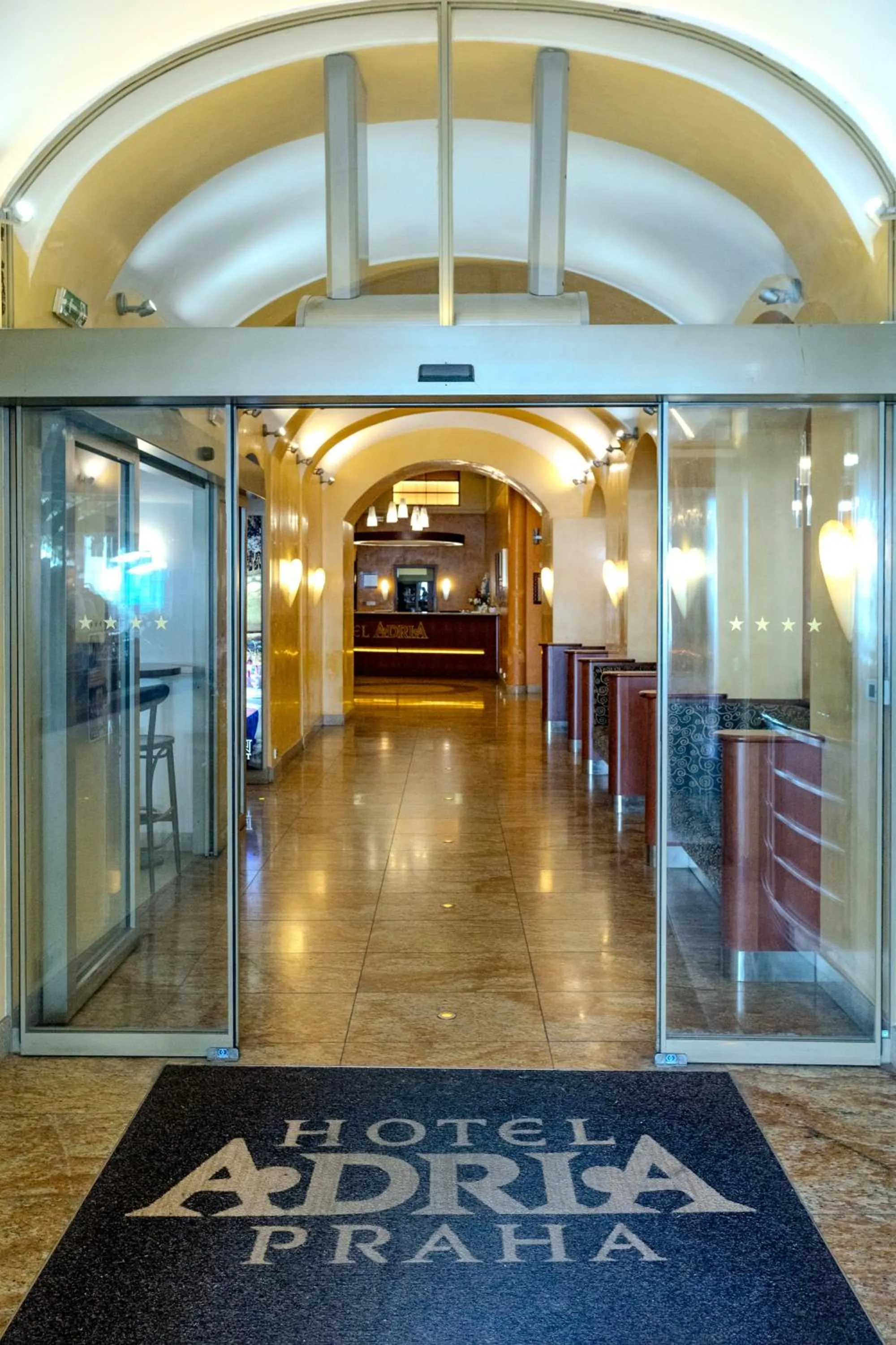 Facade/entrance in Adria Hotel Prague