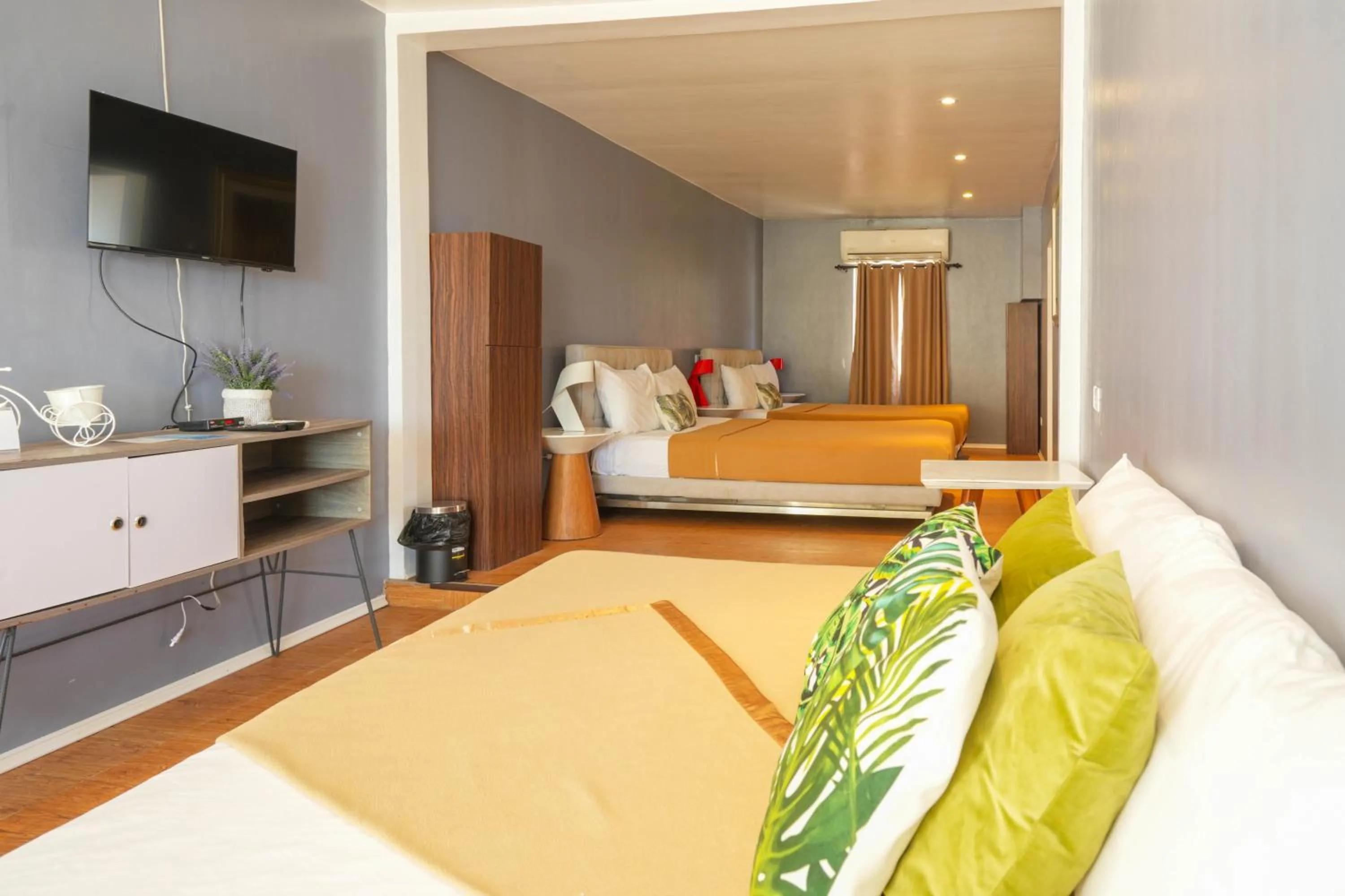 Bed in Destino Beach Resort and Hotel