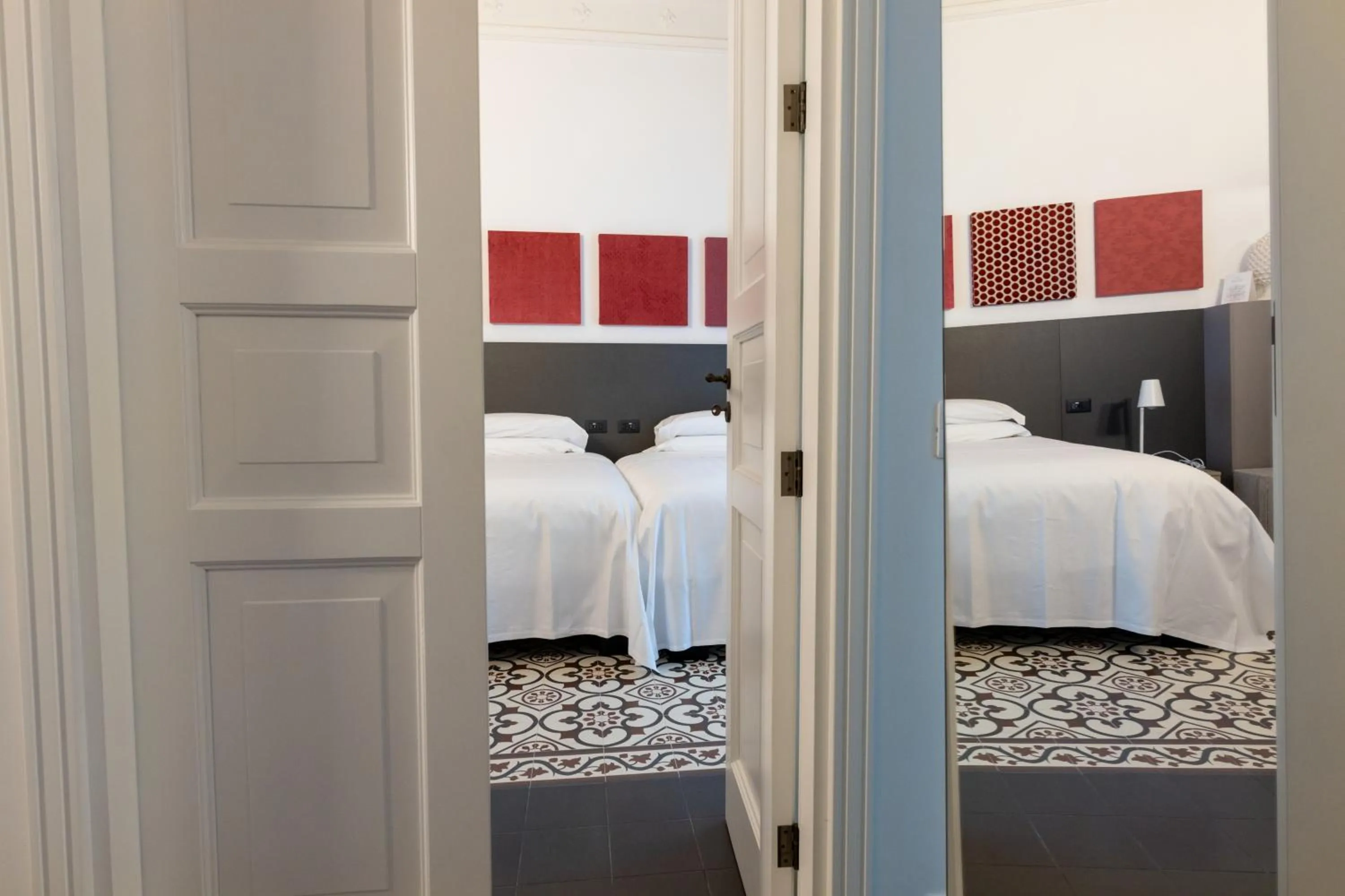 Bed in Riflessi Acireale Palace Suites