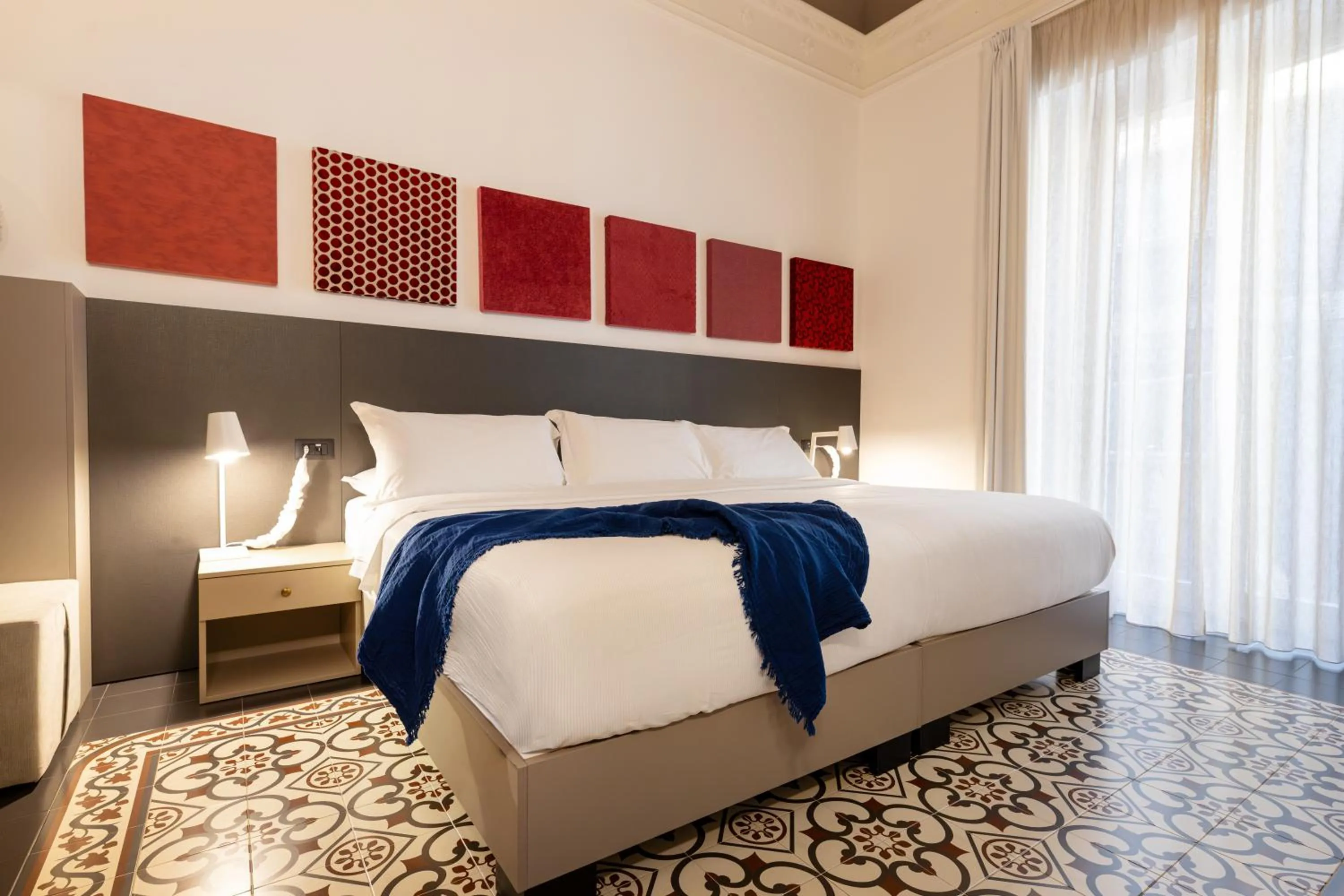 Bed in Riflessi Acireale Palace Suites