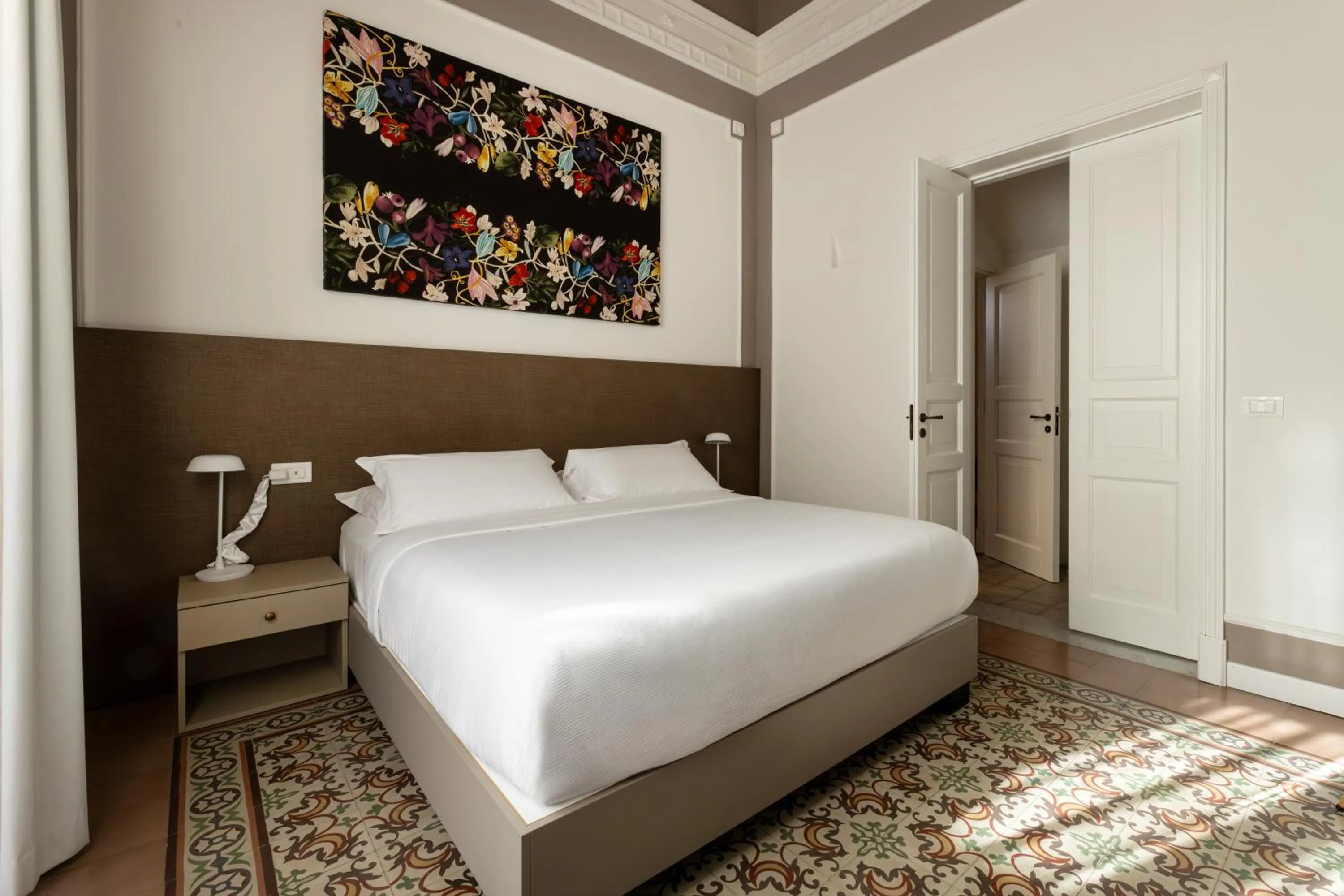 Bed in Riflessi Acireale Palace Suites