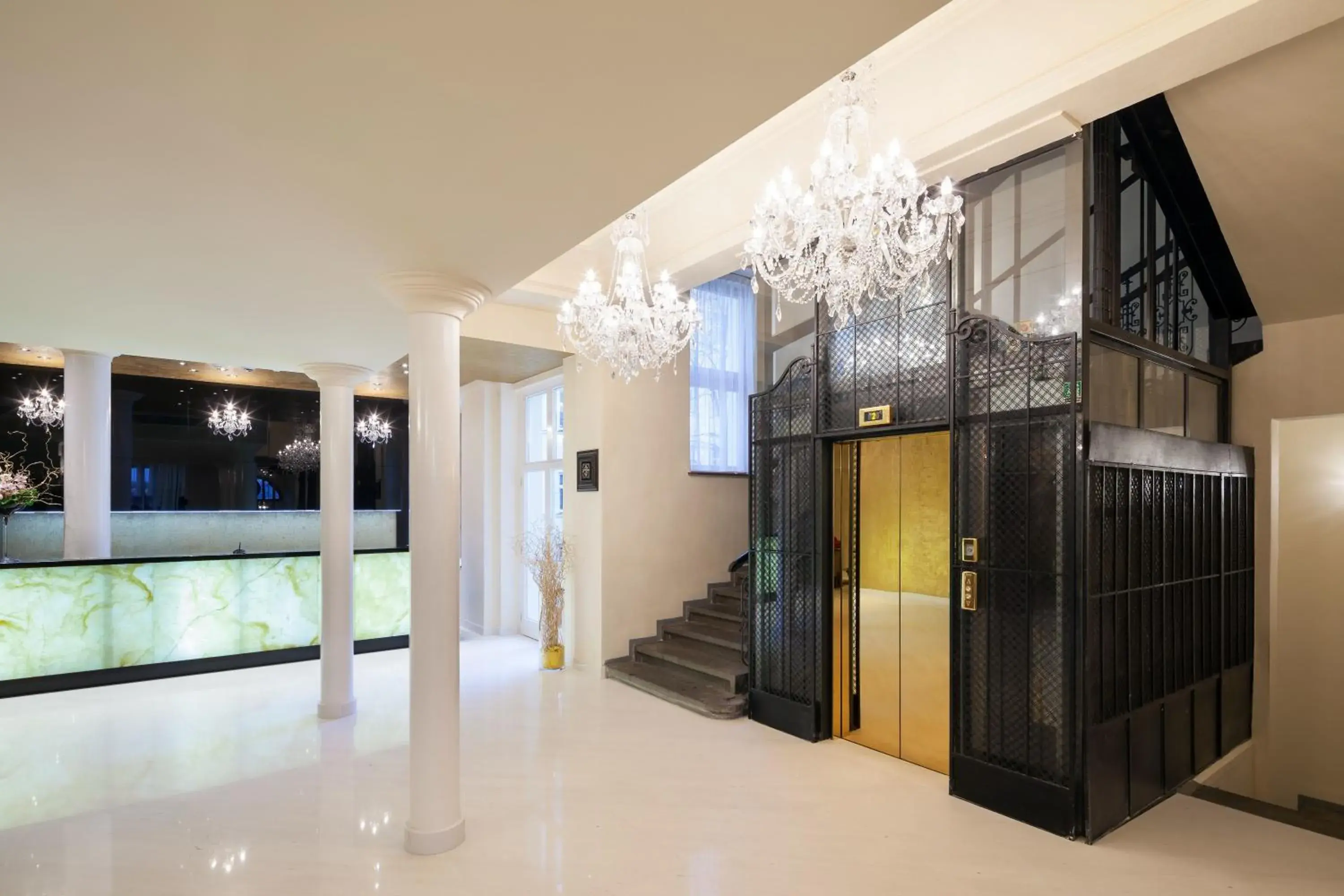 Lobby or reception in Kosher Hotel King David Prague Lobby or reception in Kosher Hotel King David Prague