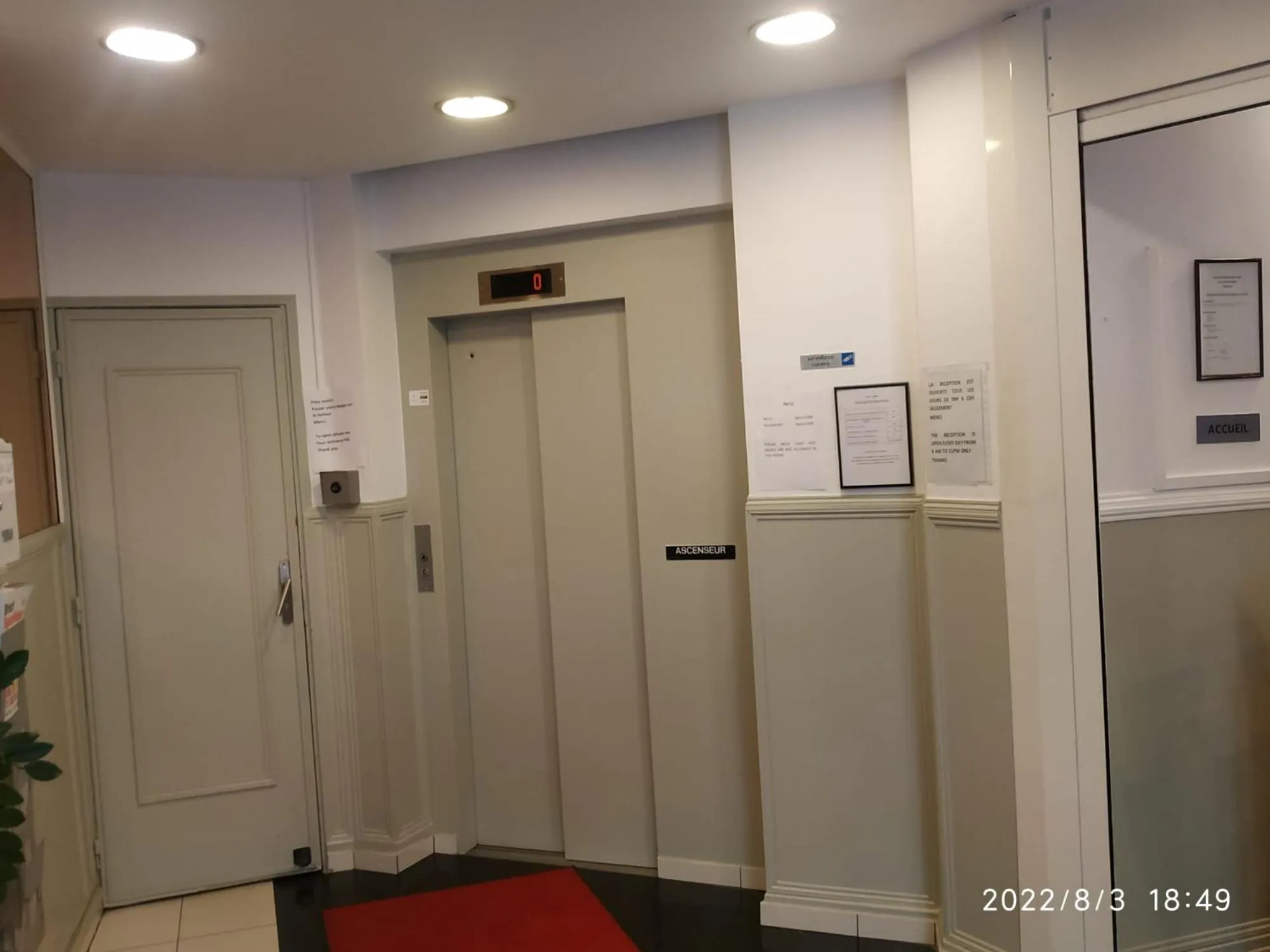 acessibility in Hotel Geoffroy Marie Opéra