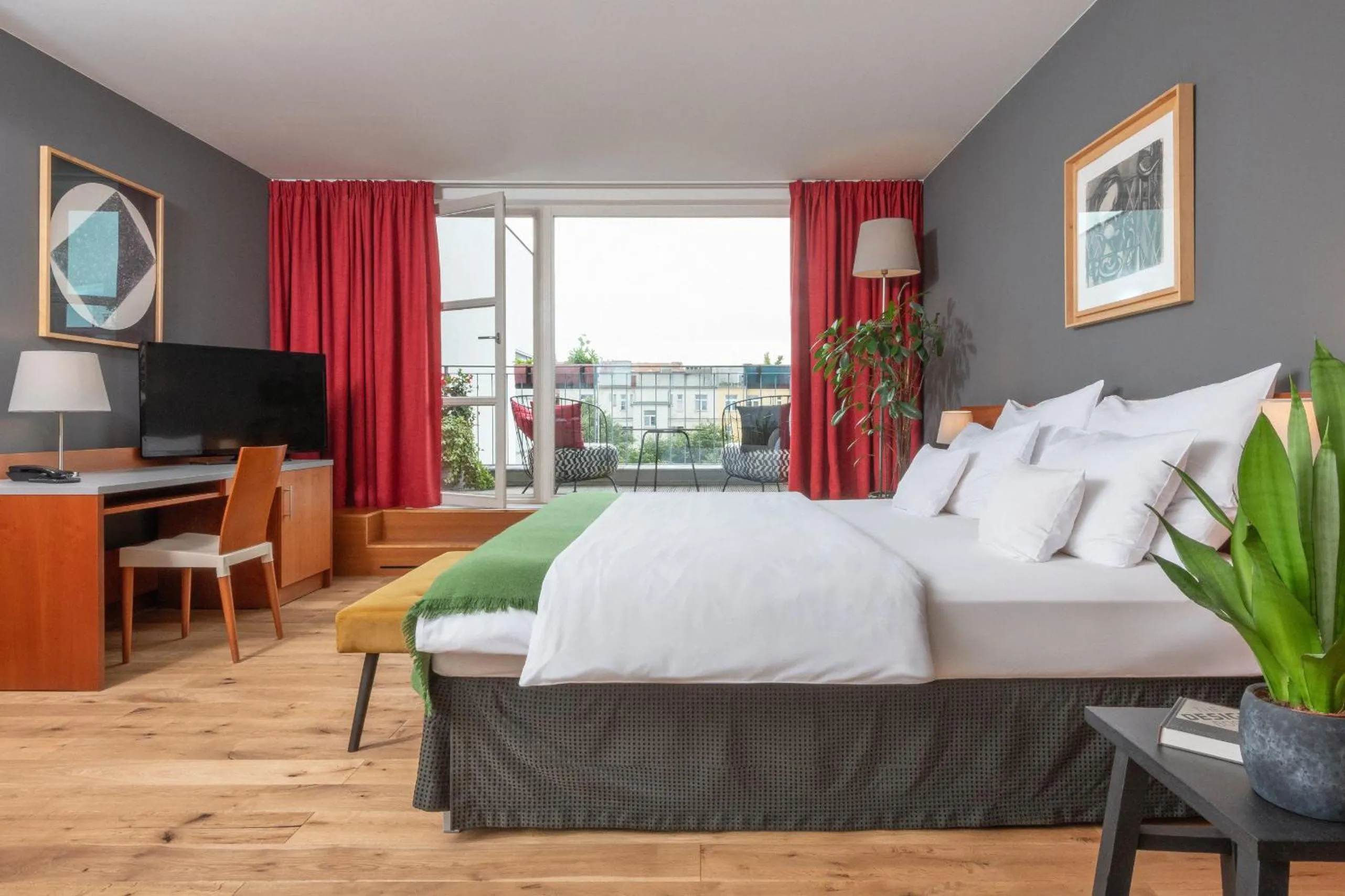 Bedroom, Bed in Art Hotel Prague