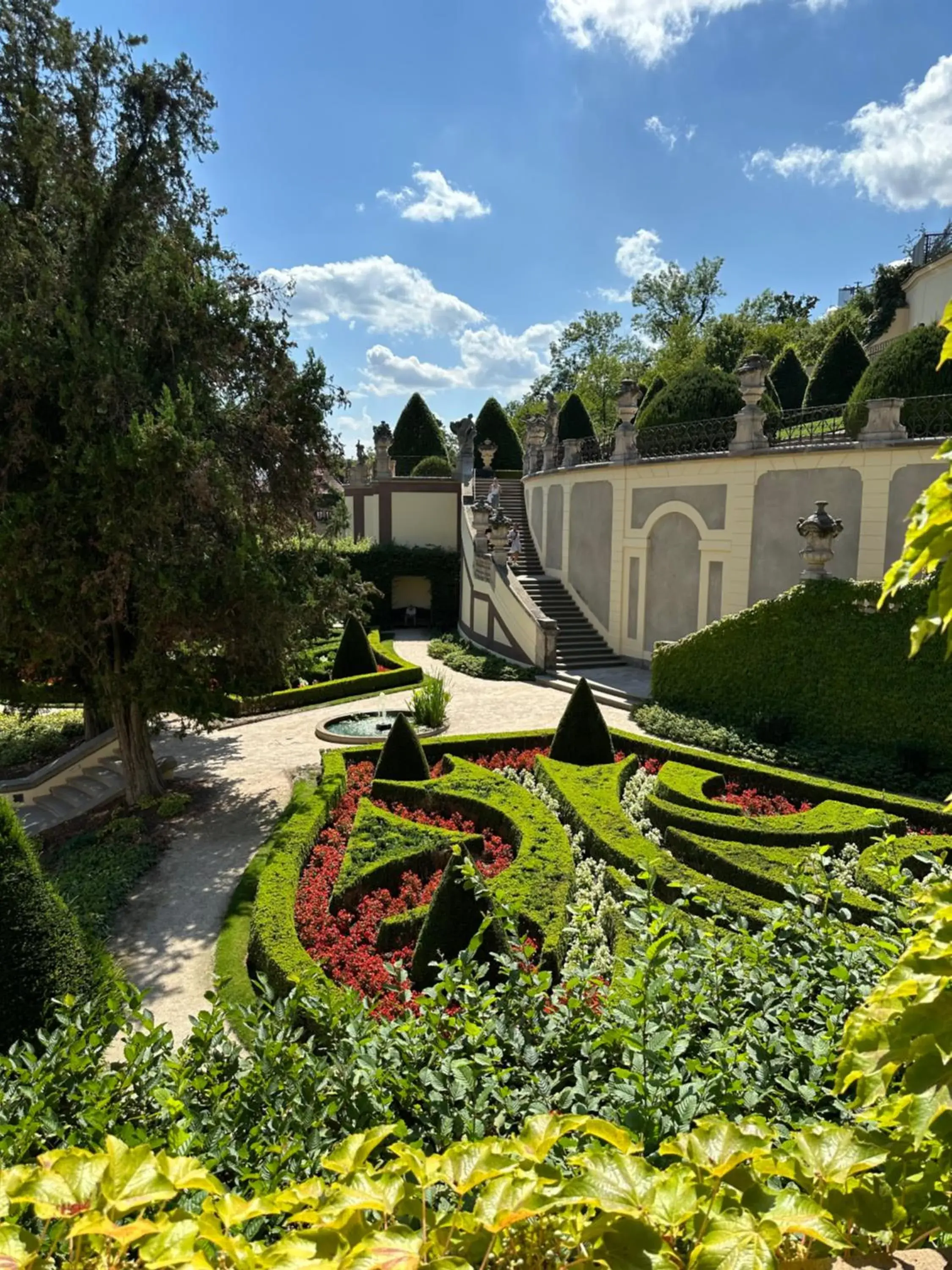 Garden view in Aria Hotel Prague Garden view in Aria Hotel Prague