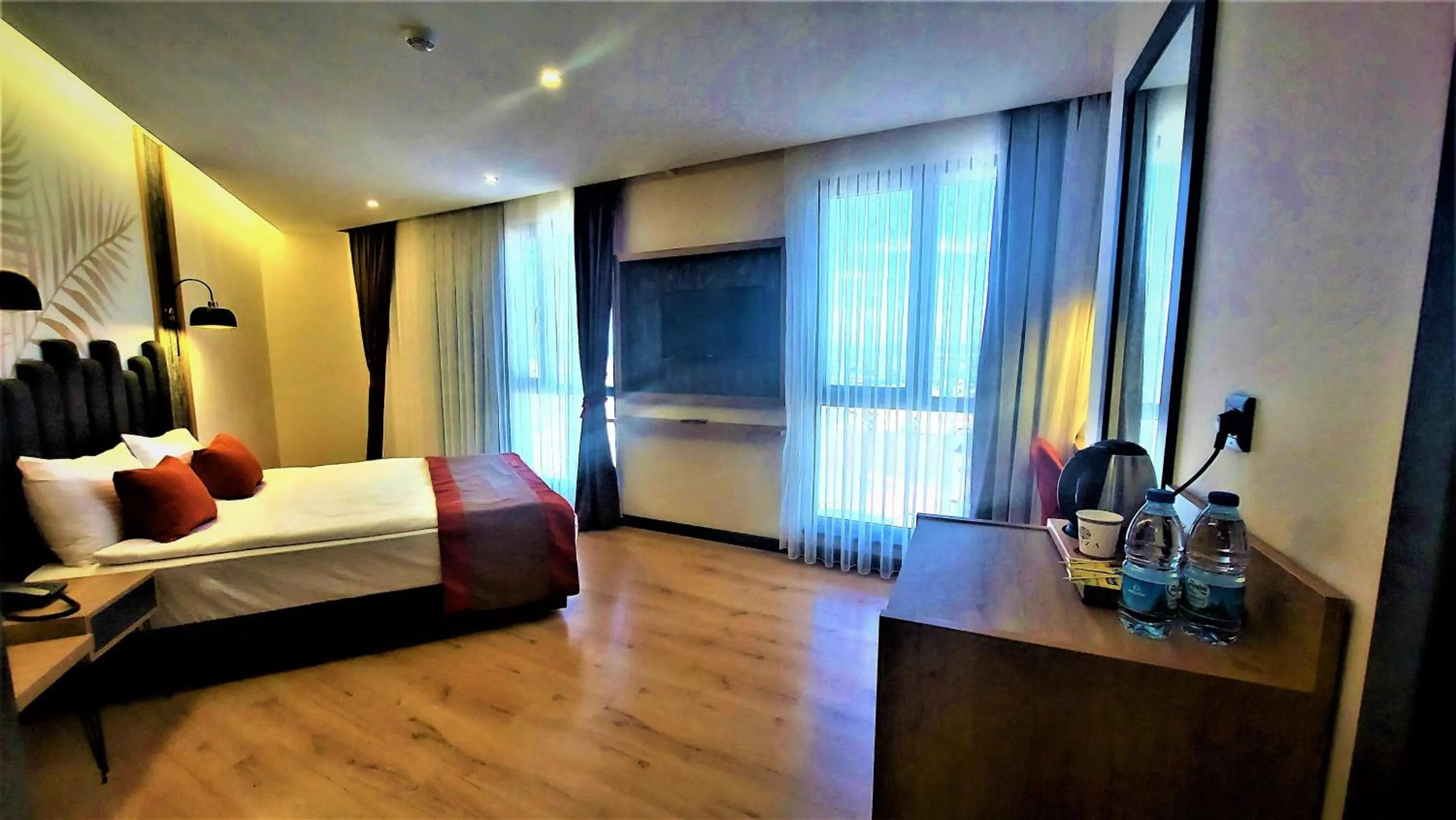 Bed in BURSA KOZA HOTEL