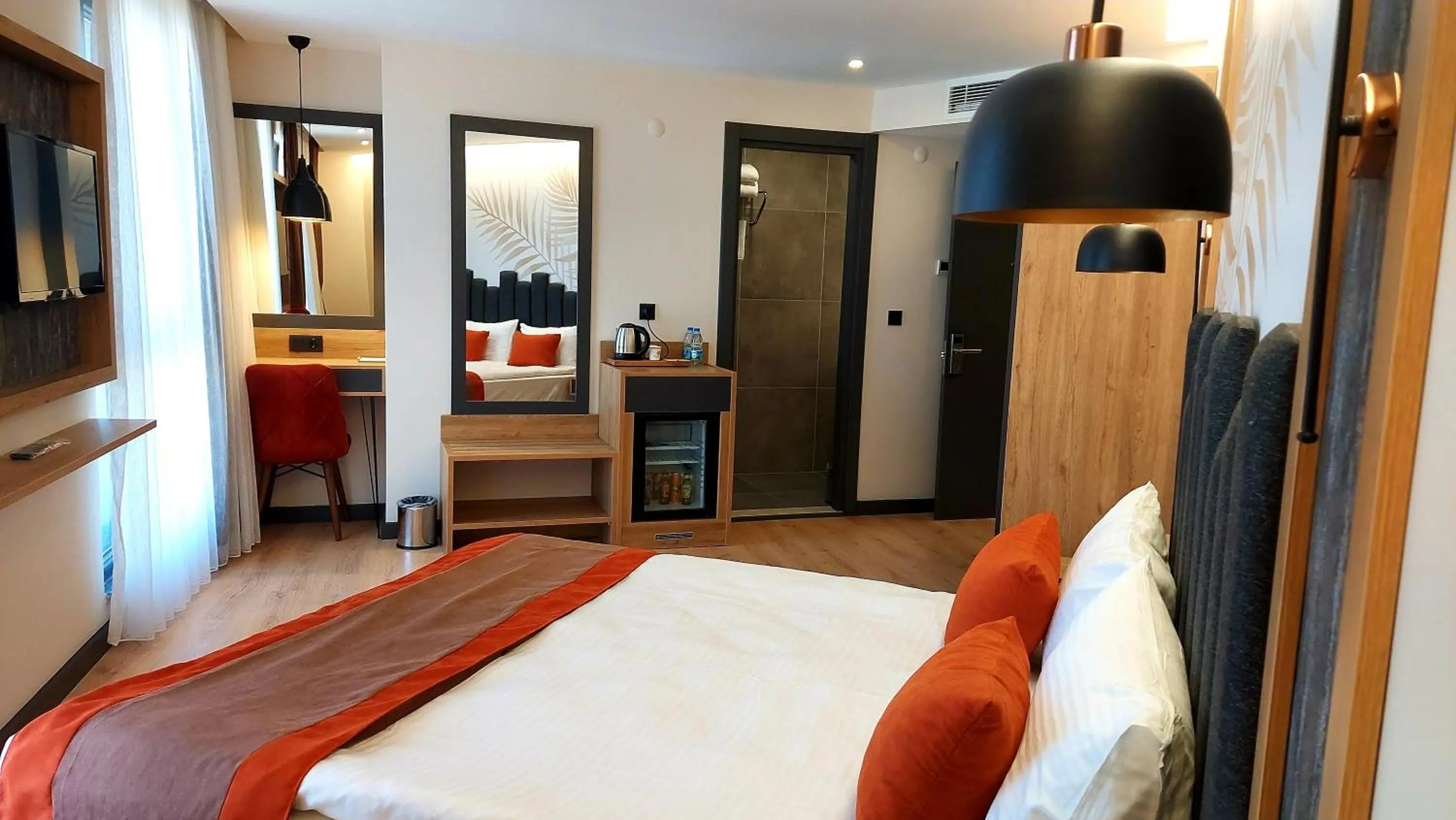 Bed in BURSA KOZA HOTEL