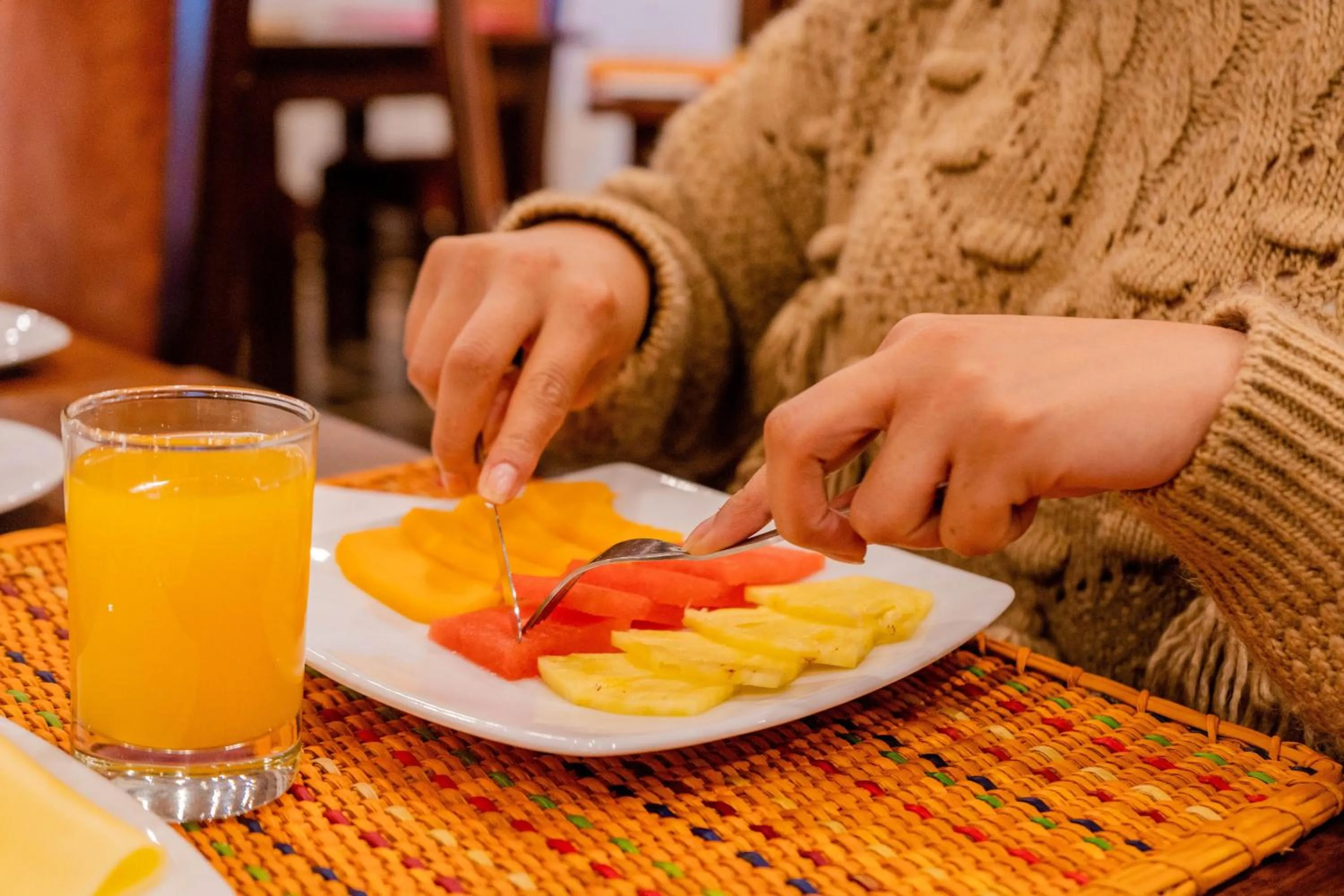 Breakfast in Vilas Insight Hotel Machupicchu