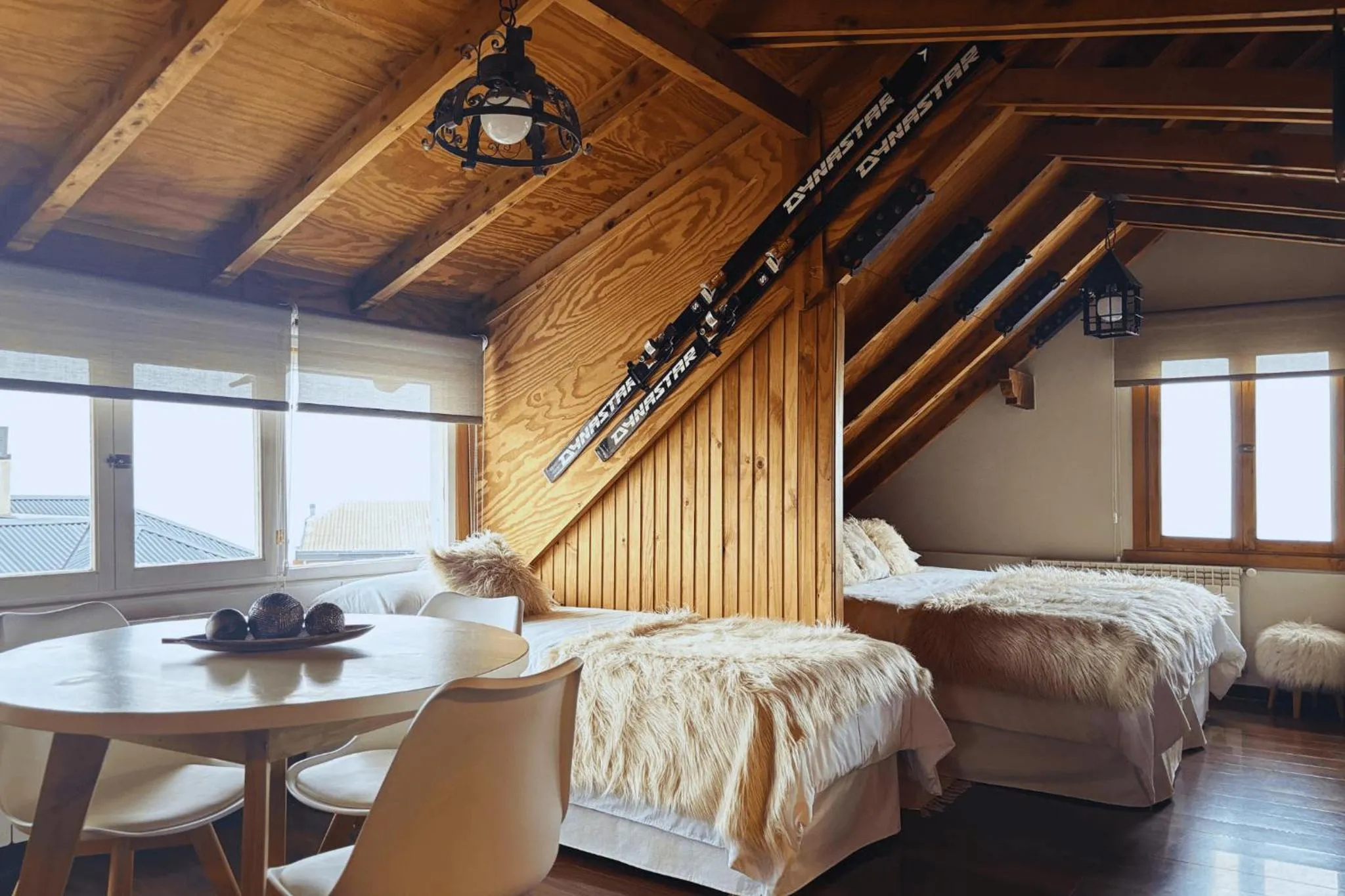 Bed in Departamento completo en San Carlos de Bariloche, Argentina