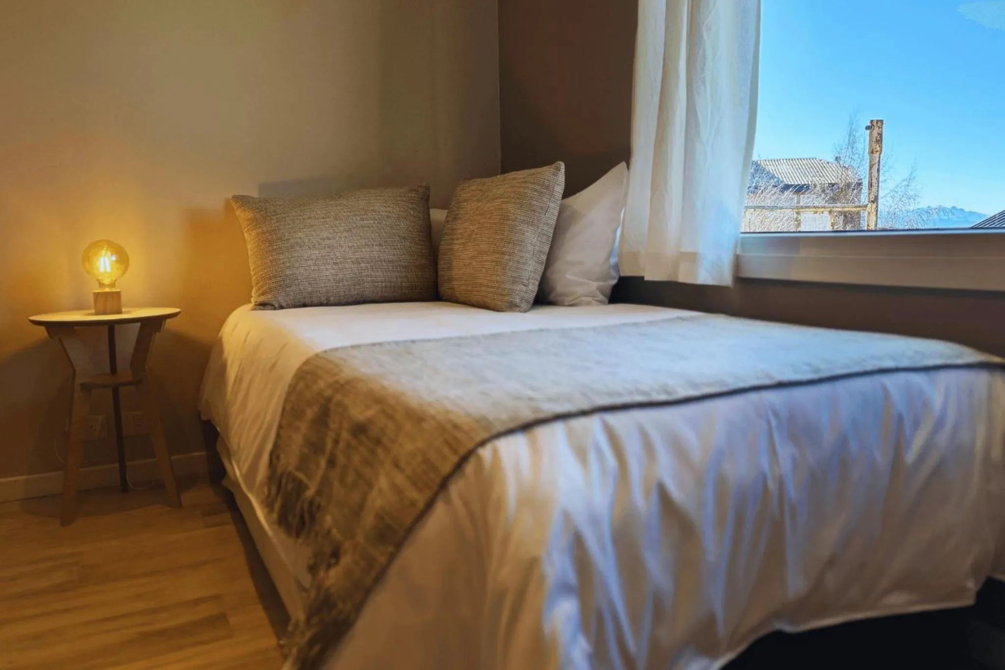 Bed in Departamento completo en San Carlos de Bariloche, Argentina