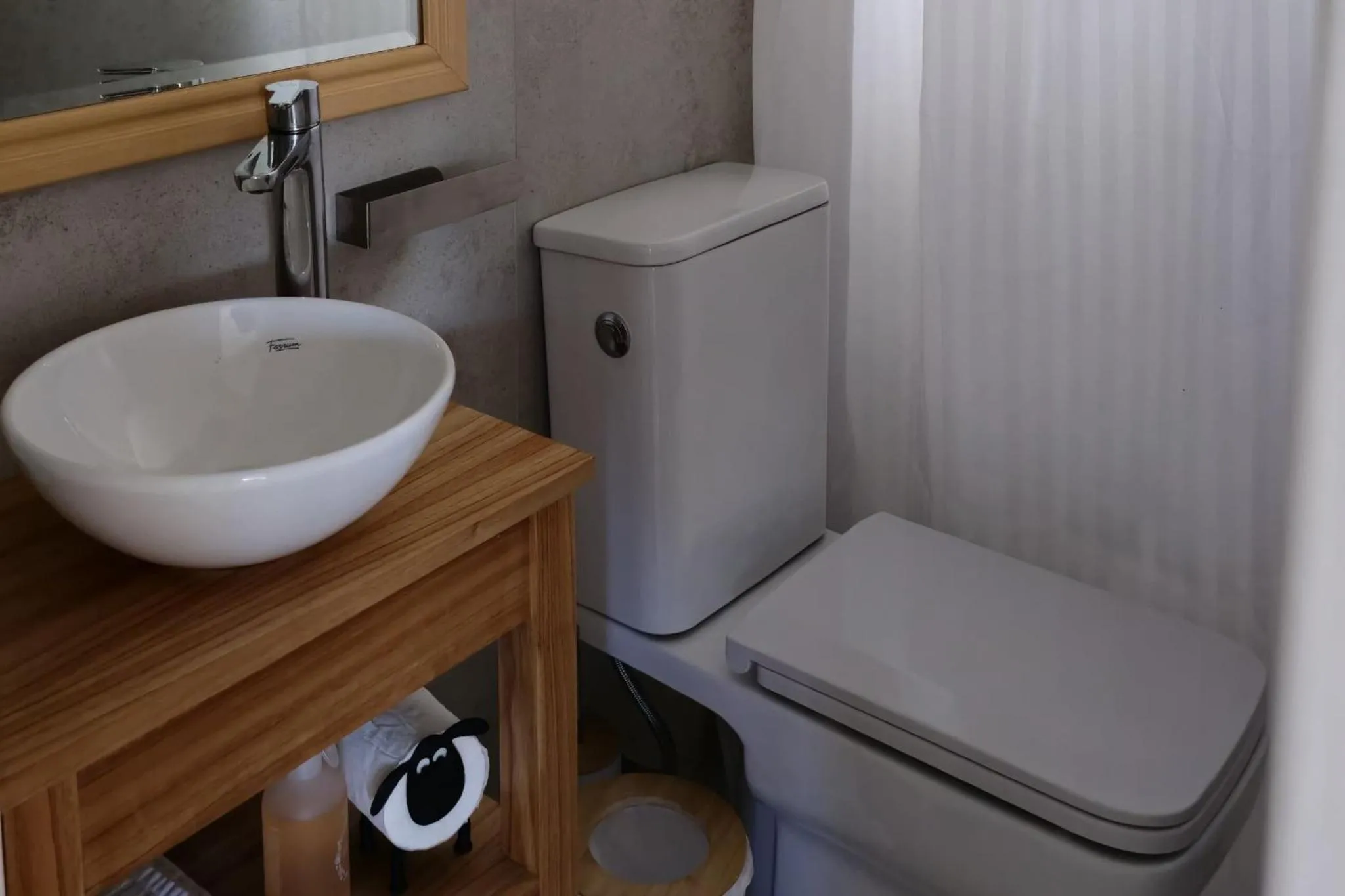 Toilet in Departamento completo en San Carlos de Bariloche, Argentina