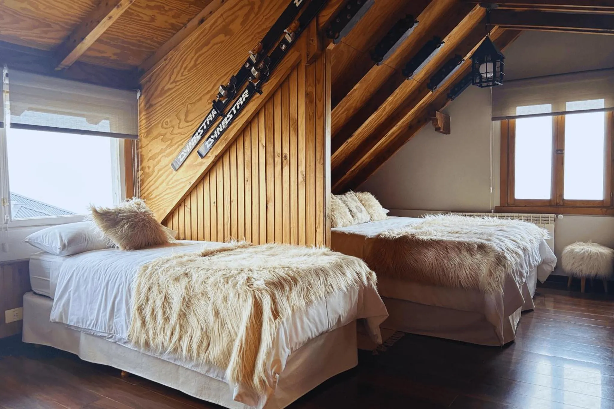 Bed in Departamento completo en San Carlos de Bariloche, Argentina