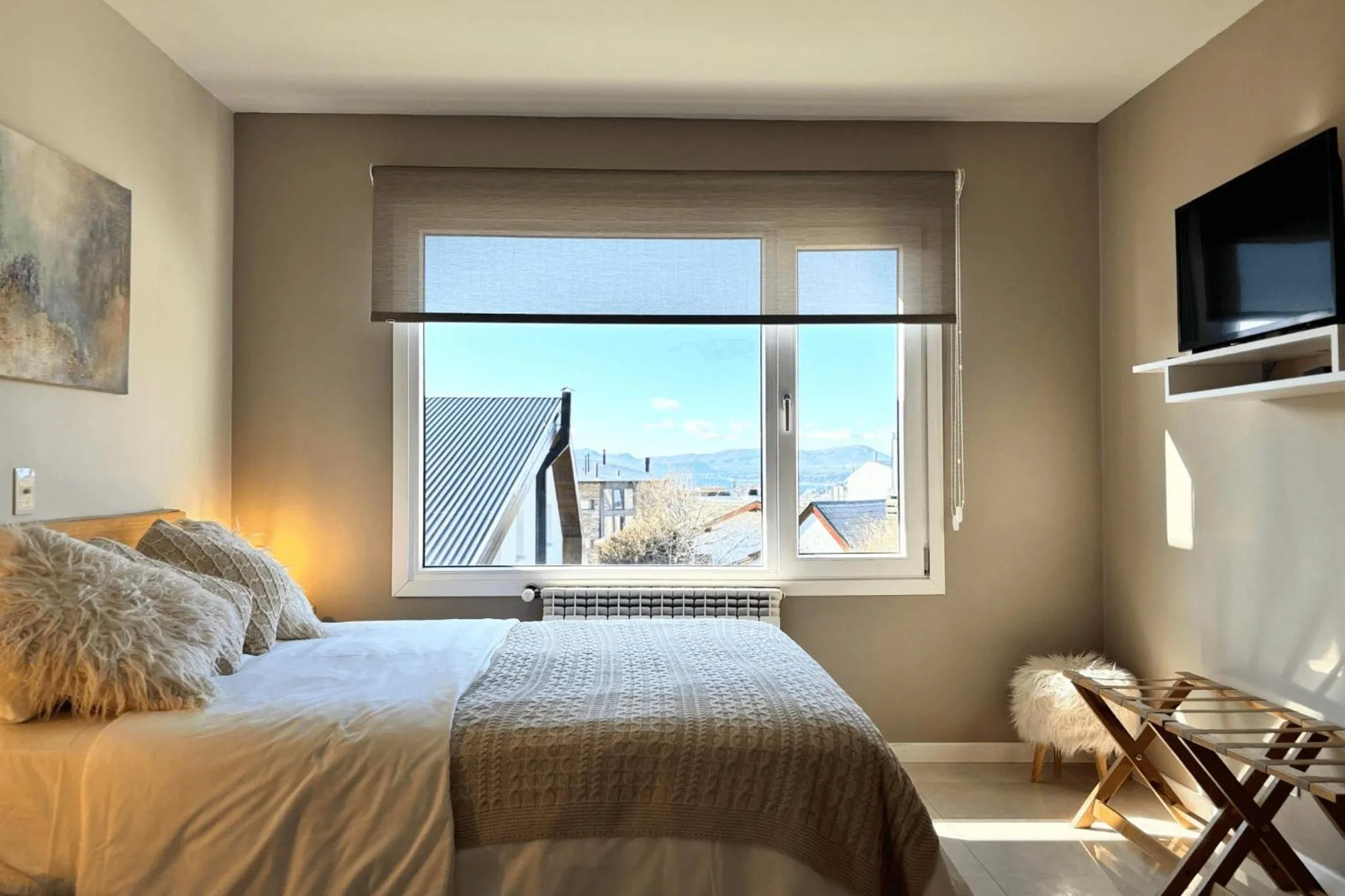 Mountain view, Bed in Departamento completo en San Carlos de Bariloche, Argentina